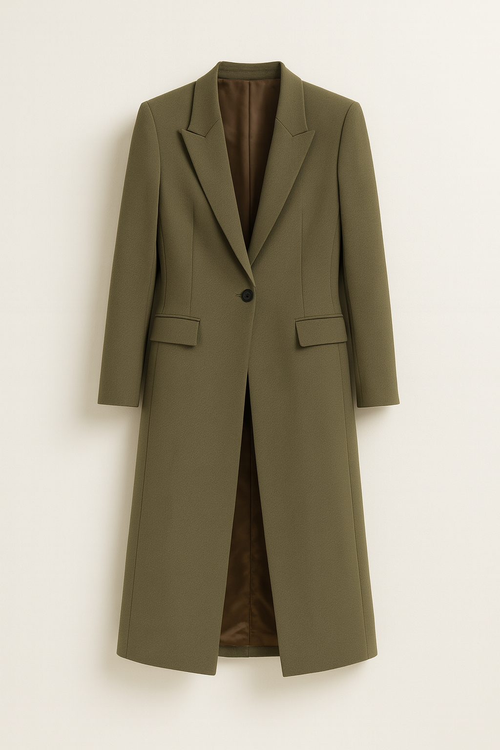 Wool Trench Coat Long Woman