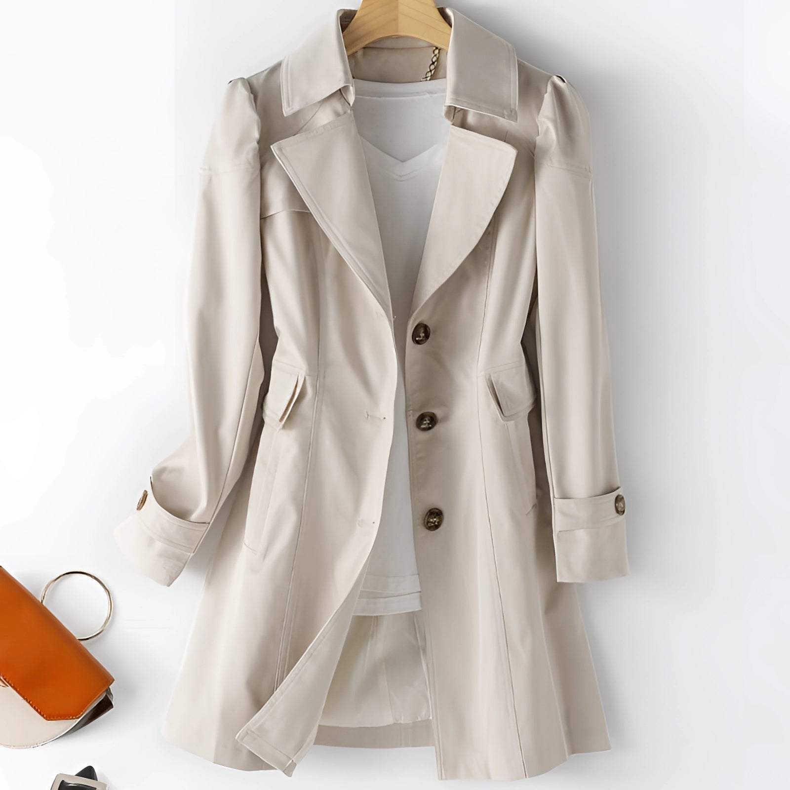 Lisa - Classic Waterproof Trench Coat Woman