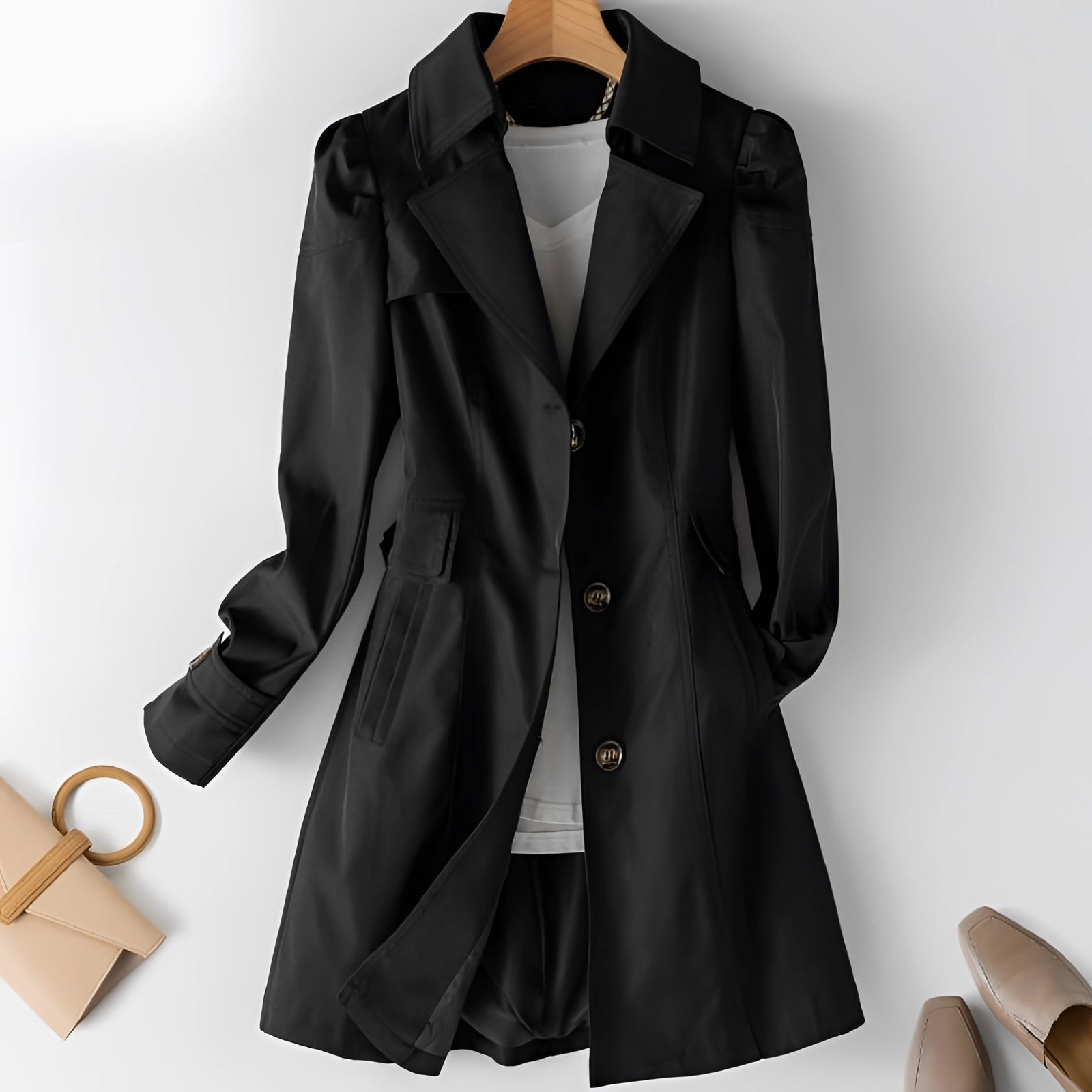 Lisa - Classic Waterproof Trench Coat Woman