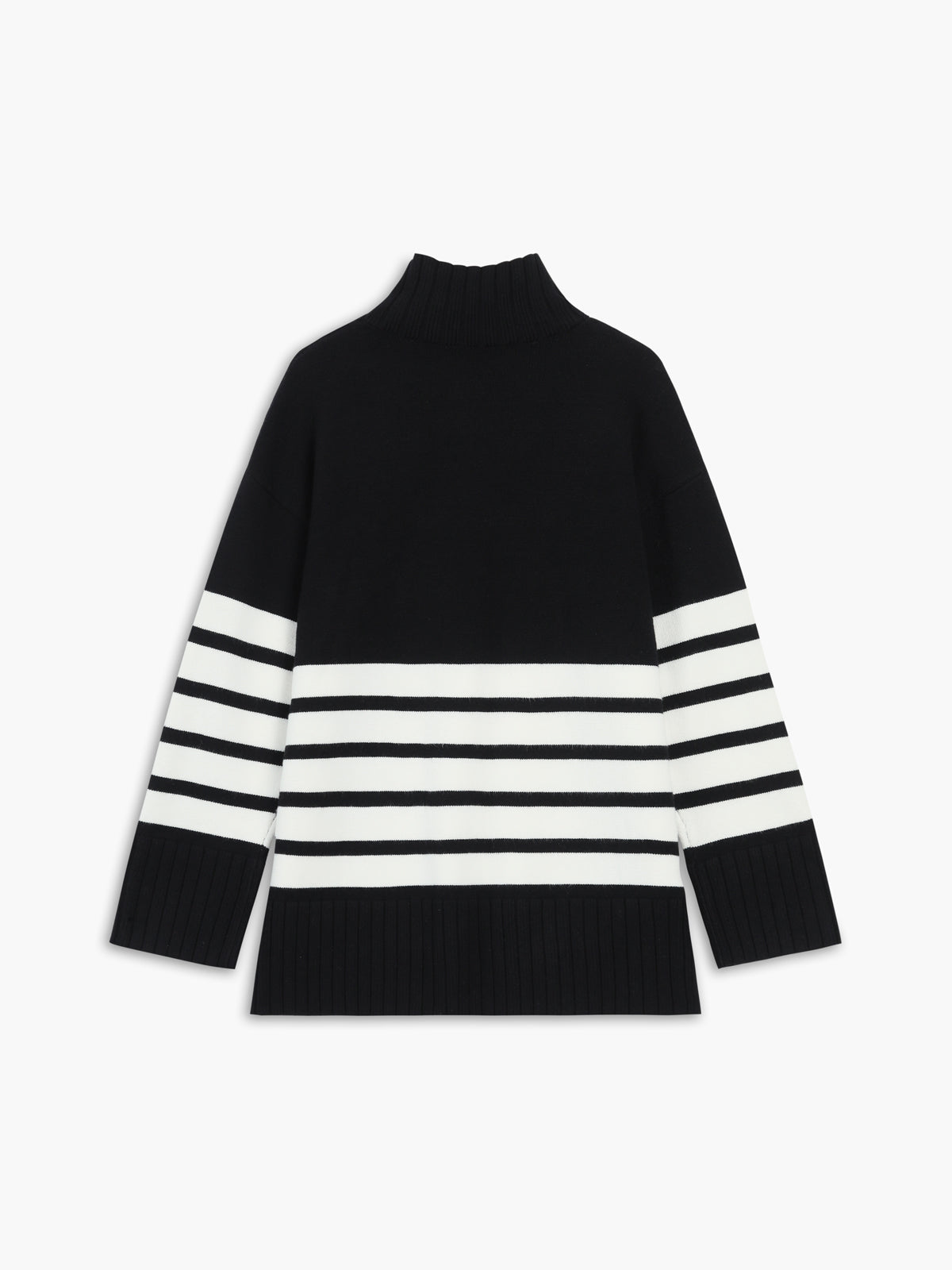Long striped Oversized Sweater Cardigan Woman