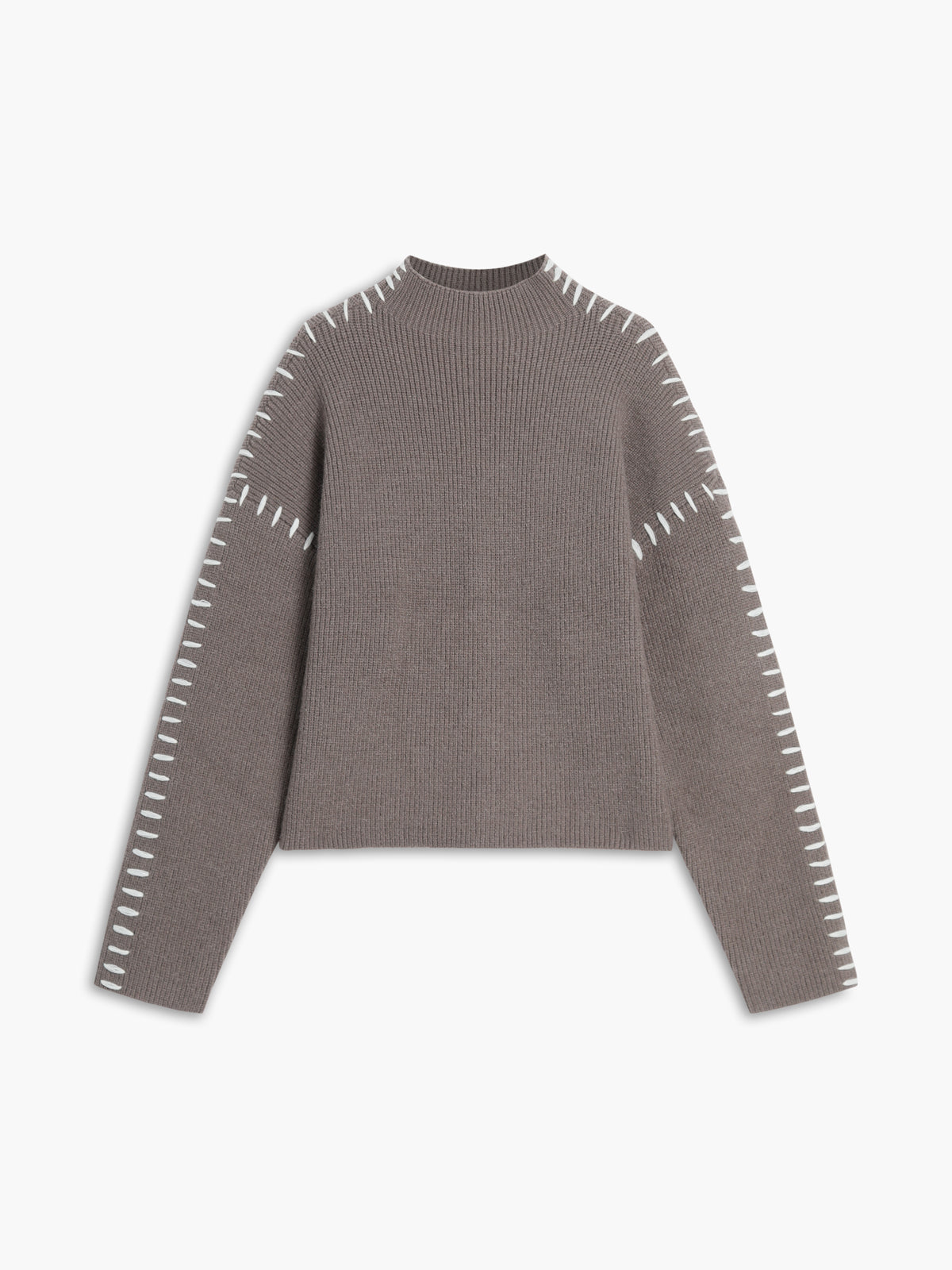 Oversized Mock Neck Sweater Woman