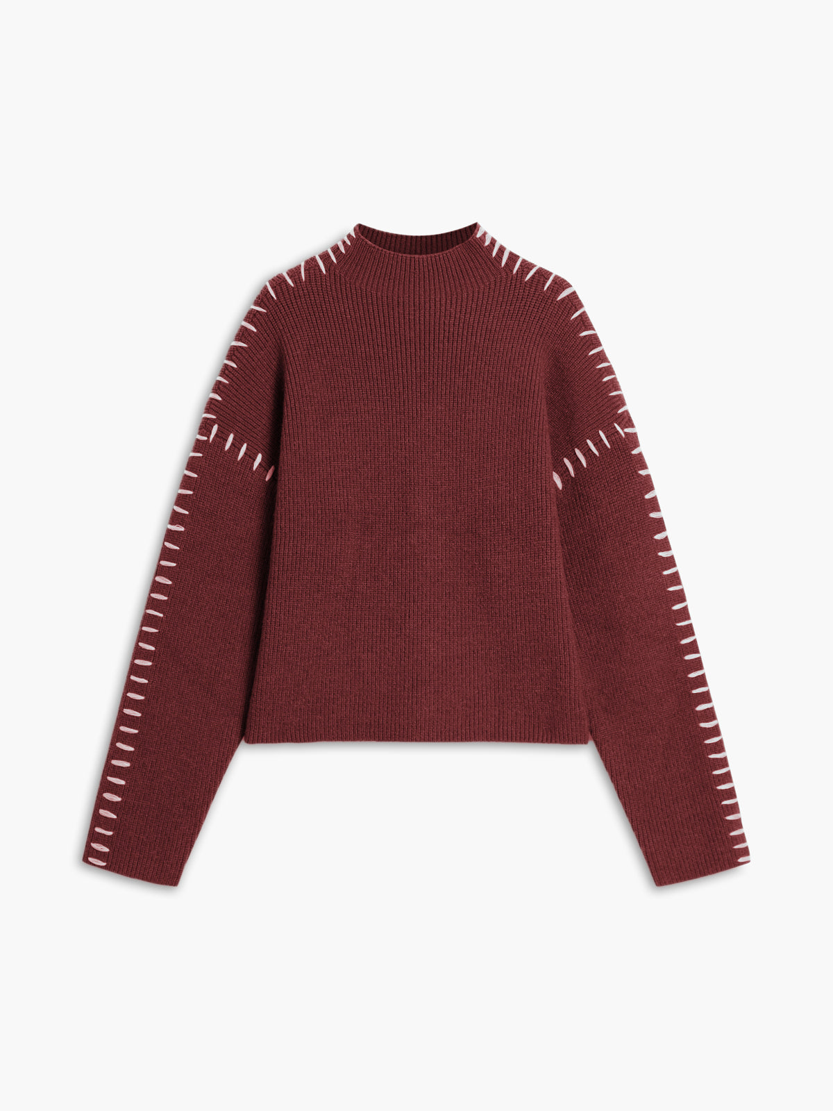 Oversized Mock Neck Sweater Woman