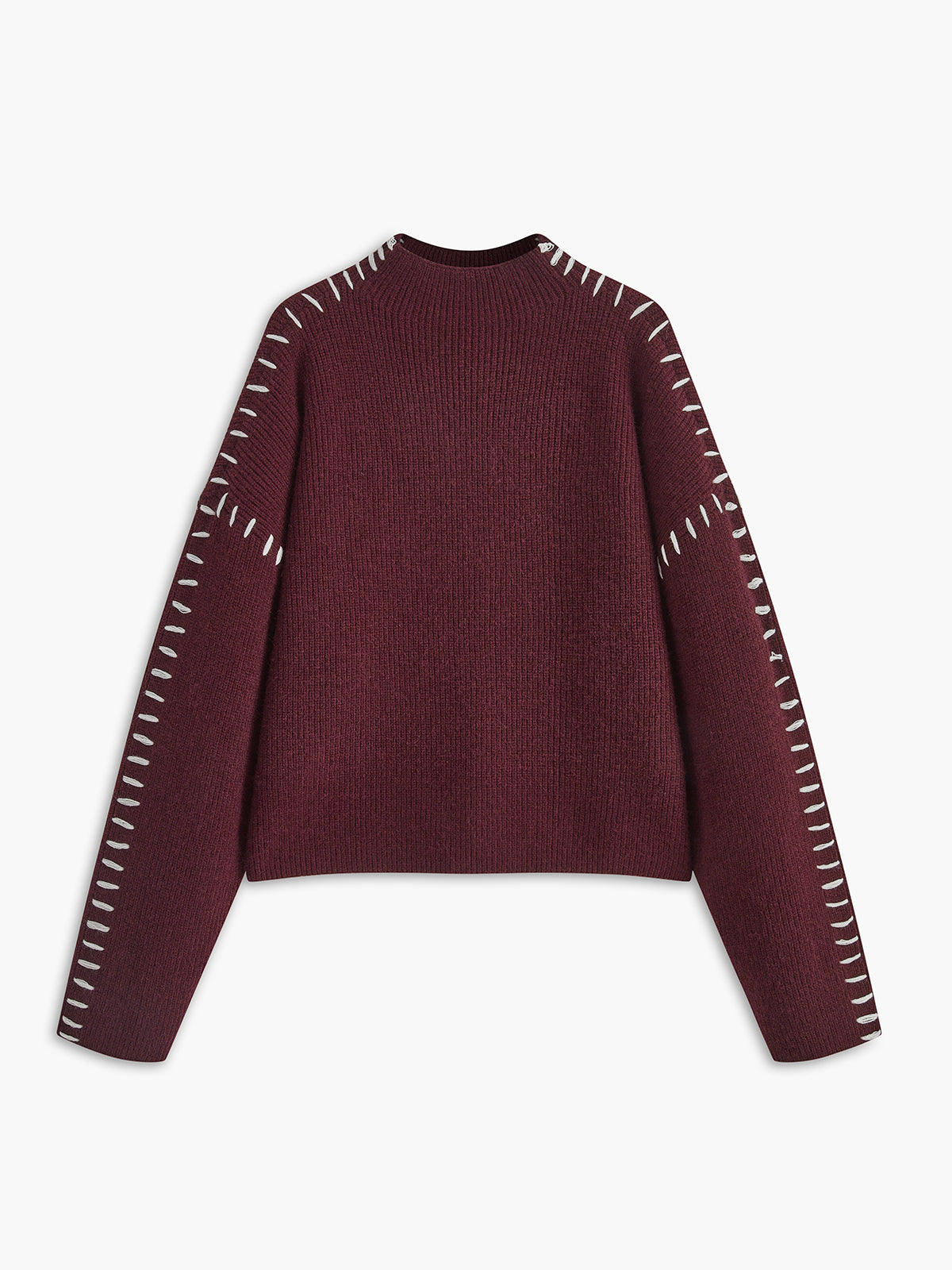 Oversized Mock Neck Sweater Woman