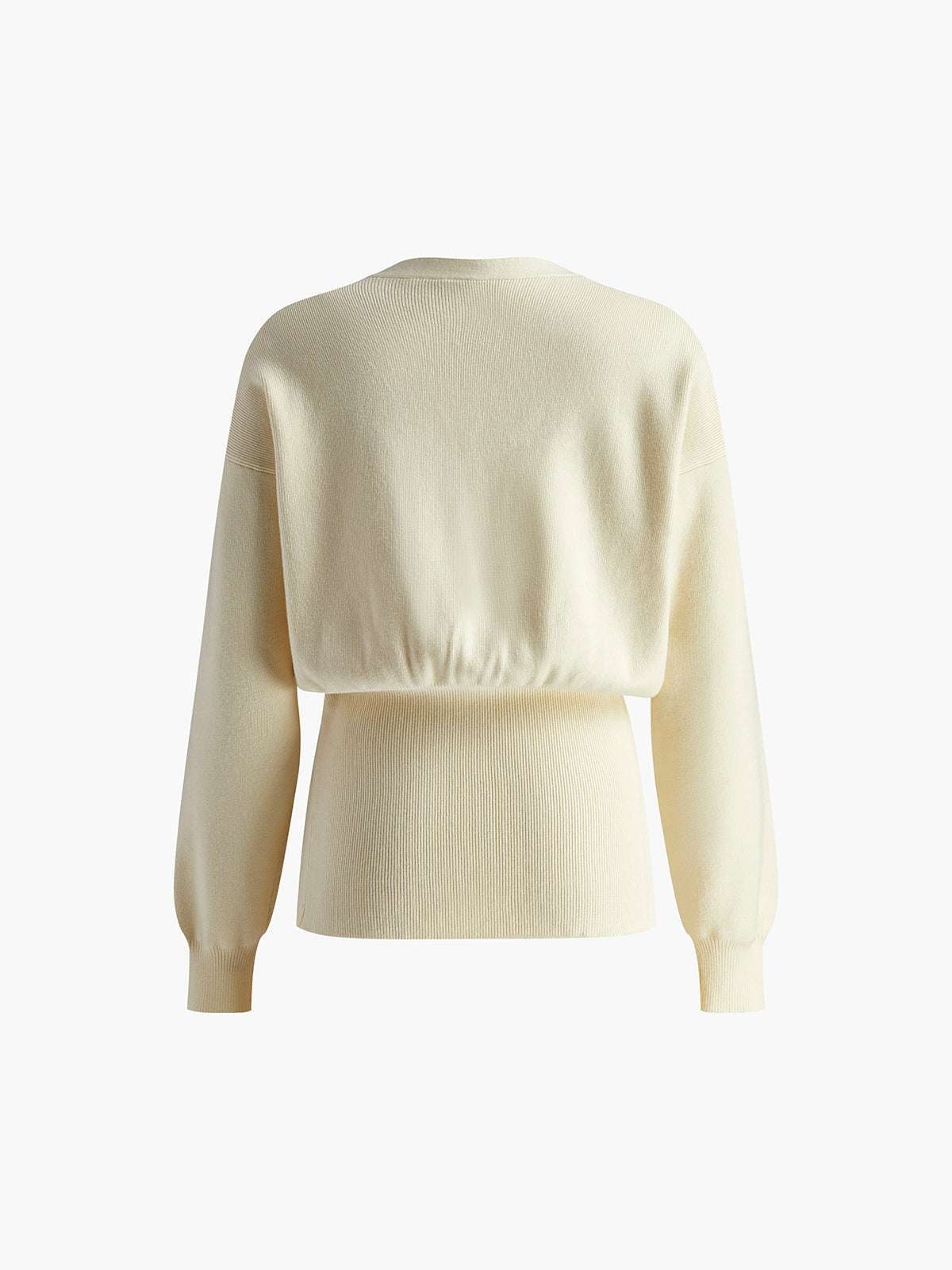 Golden Button Plain Cardigan Woman