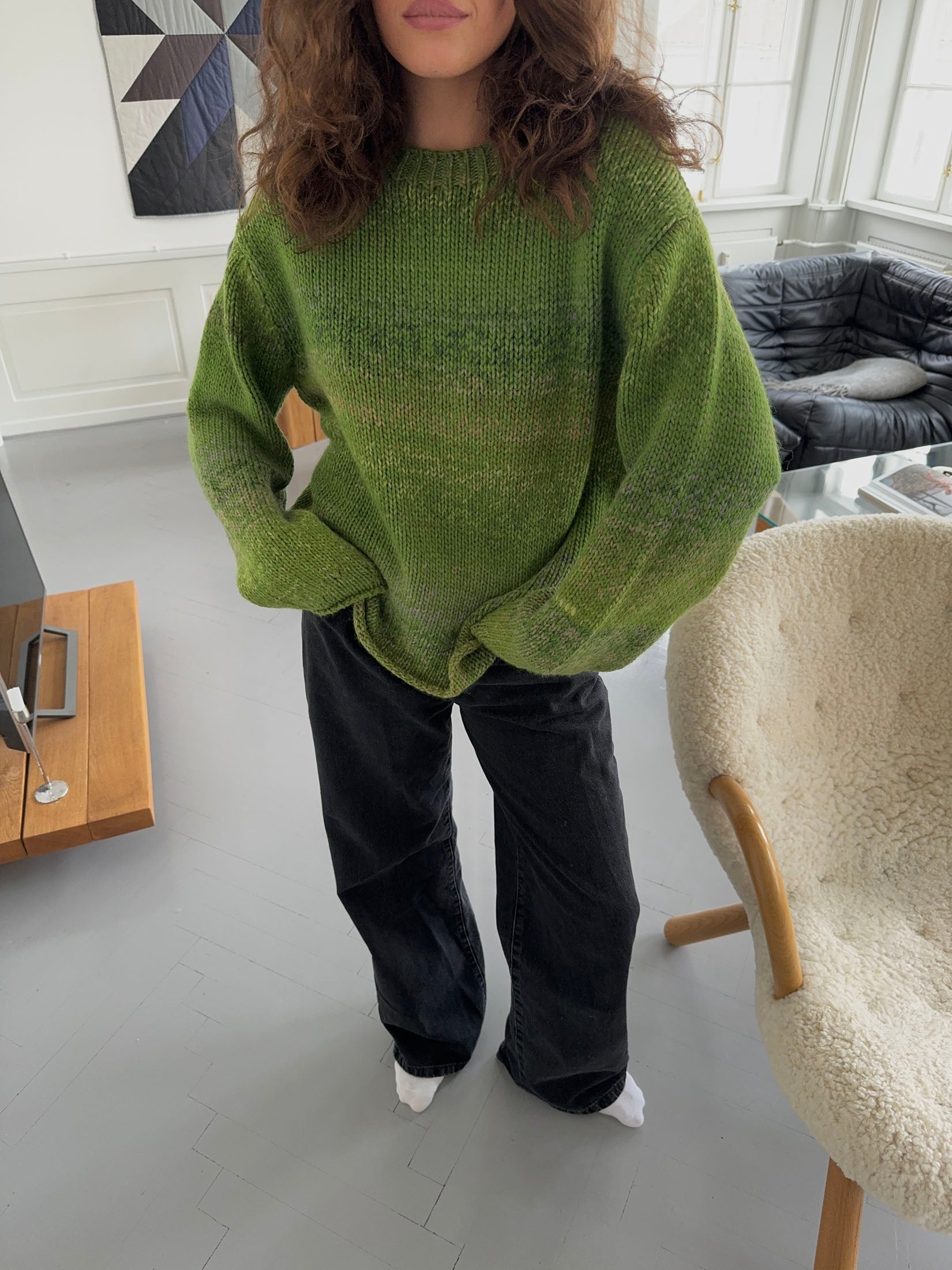 Balta – Green Gradient Wool Blend Sweater