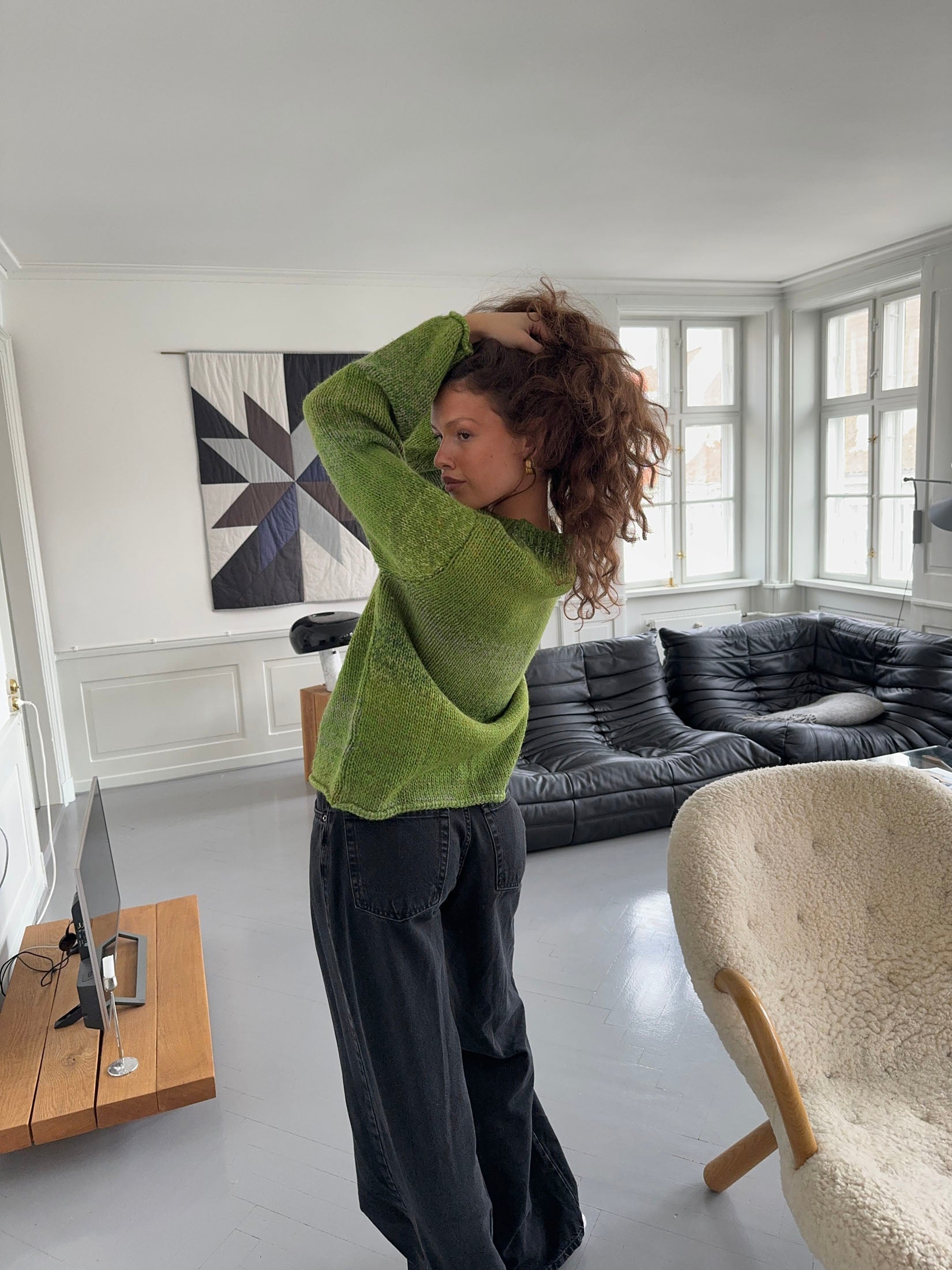 Balta – Green Gradient Wool Blend Sweater