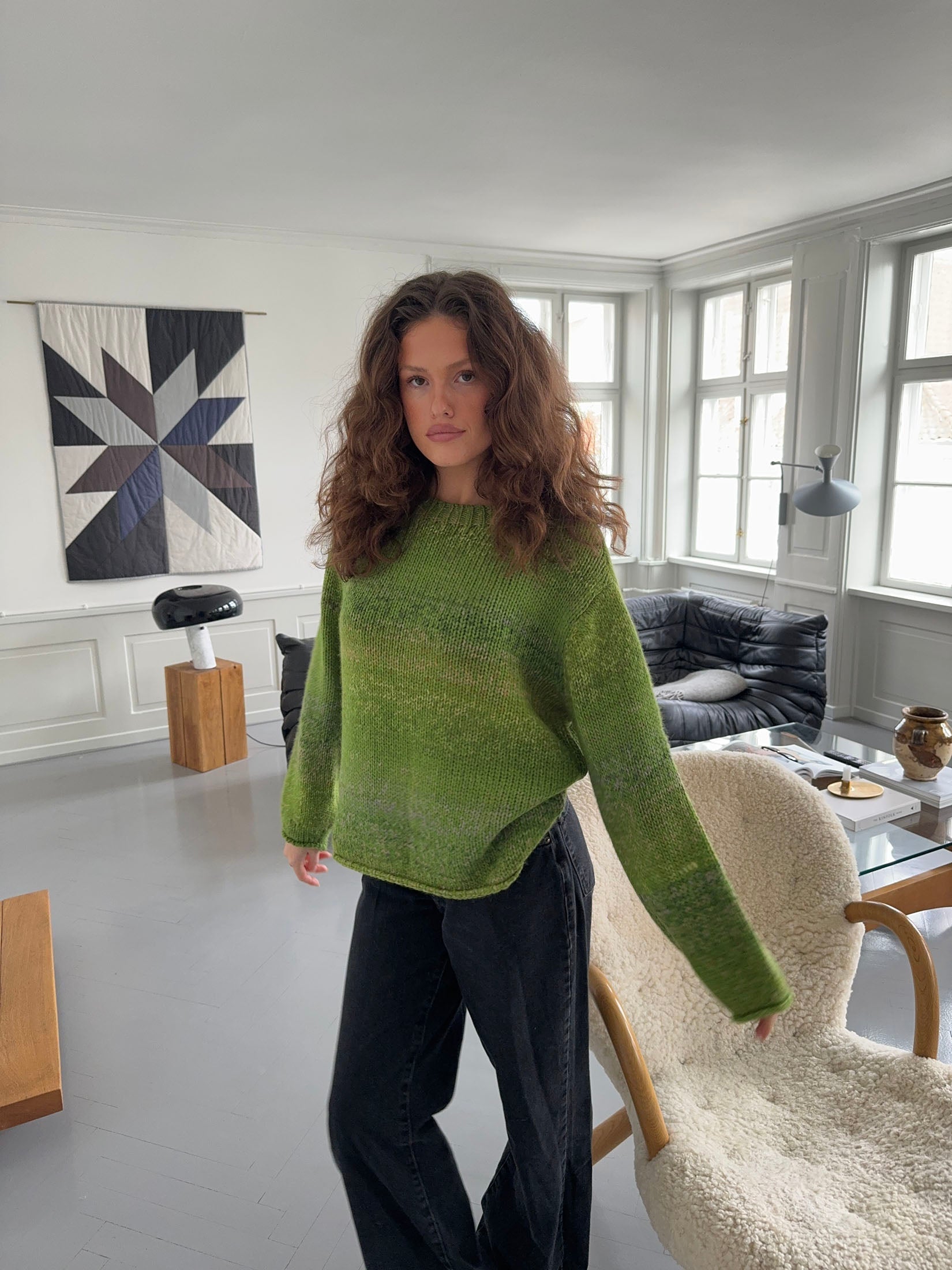 Balta – Green Gradient Wool Blend Sweater