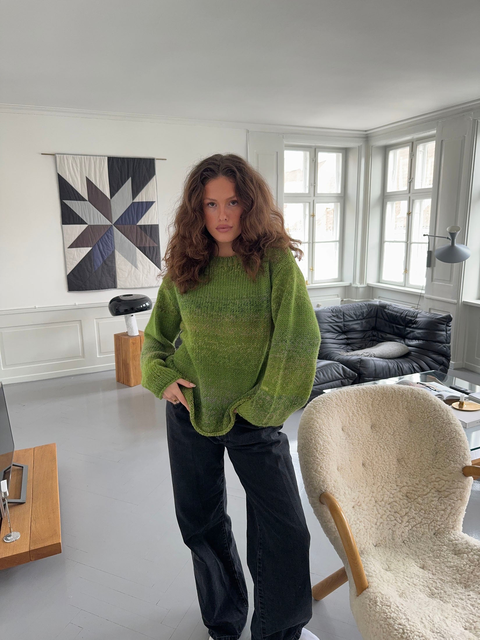 Balta – Green Gradient Wool Blend Sweater