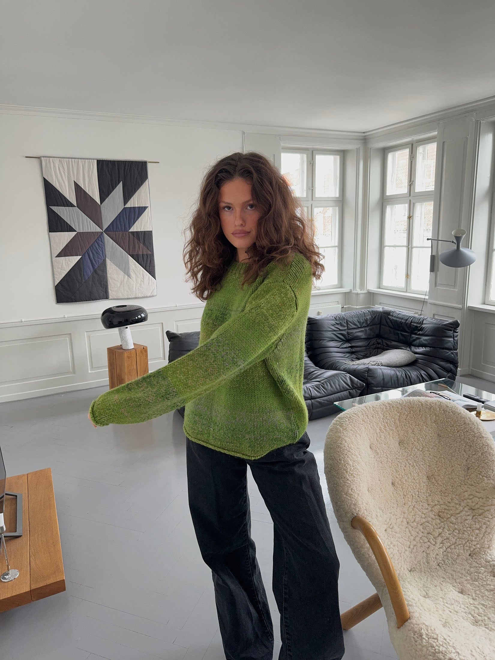 Balta – Green Gradient Wool Blend Sweater