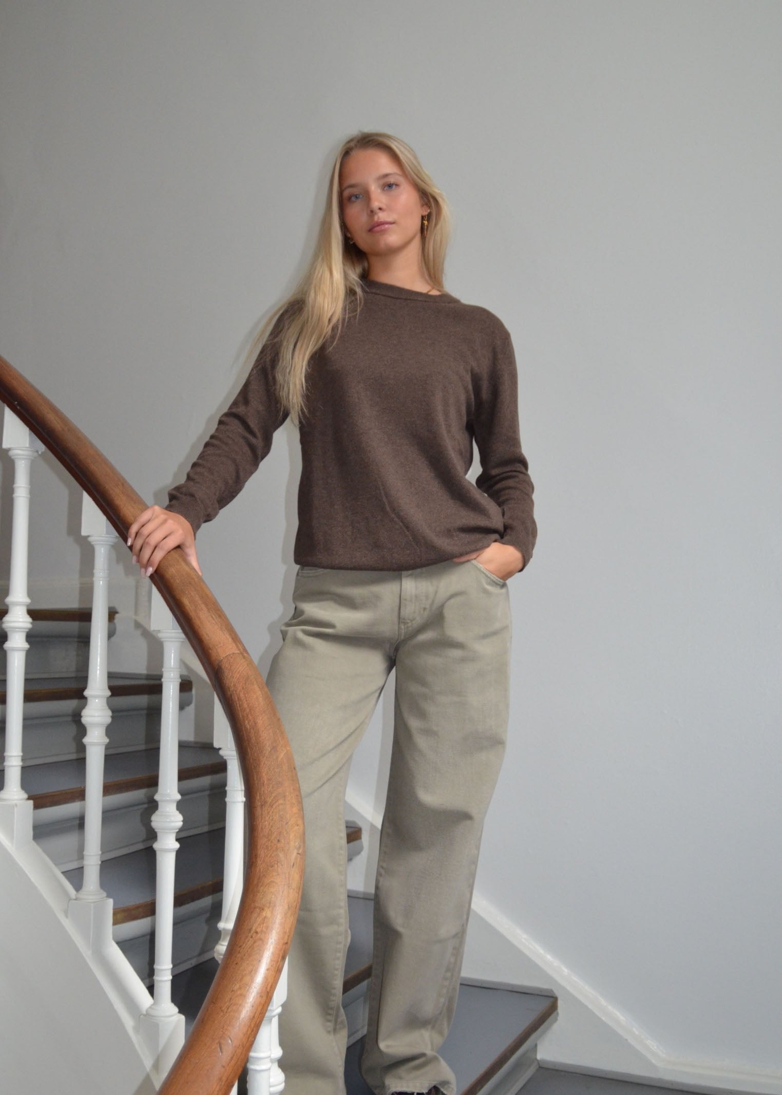 Benta – Brown Merino Wool Sweater