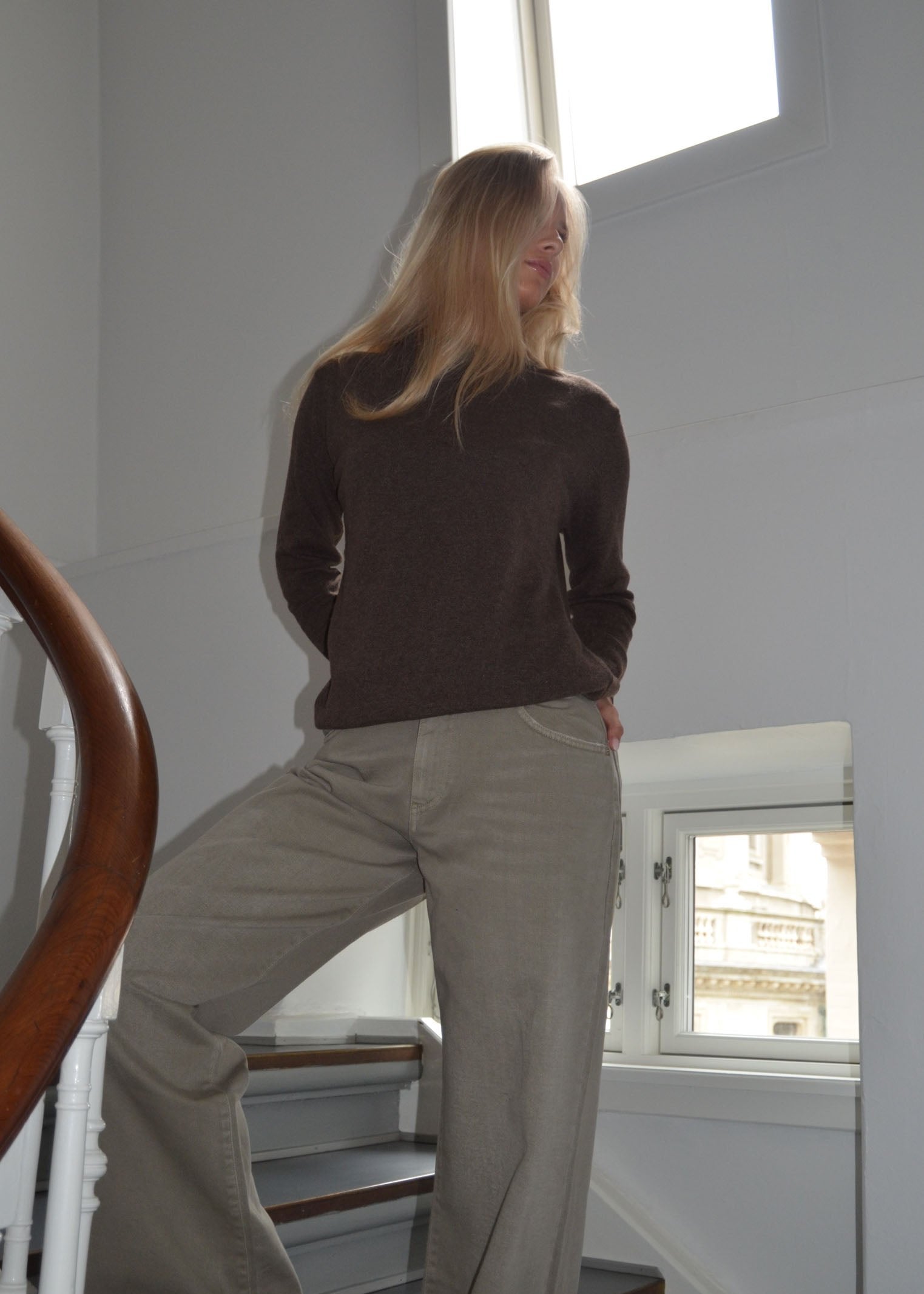 Benta – Brown Merino Wool Sweater