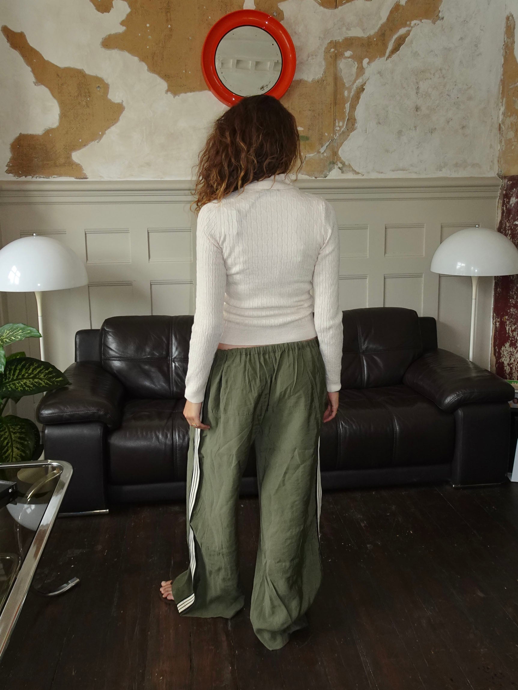 Carly – Off White Cable Zip Sweater
