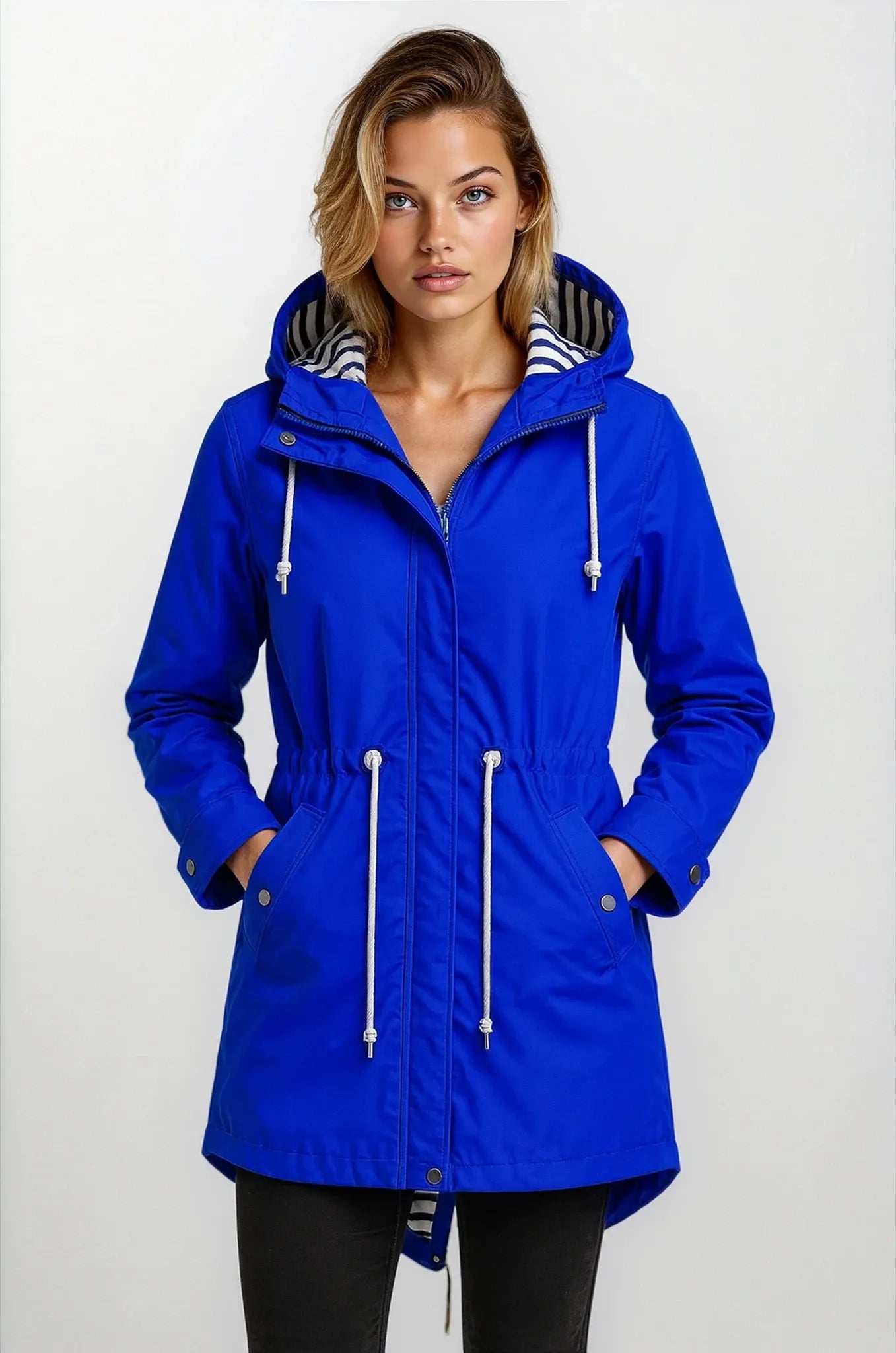 Lisa - Waterproof hooded Raincoat Woman