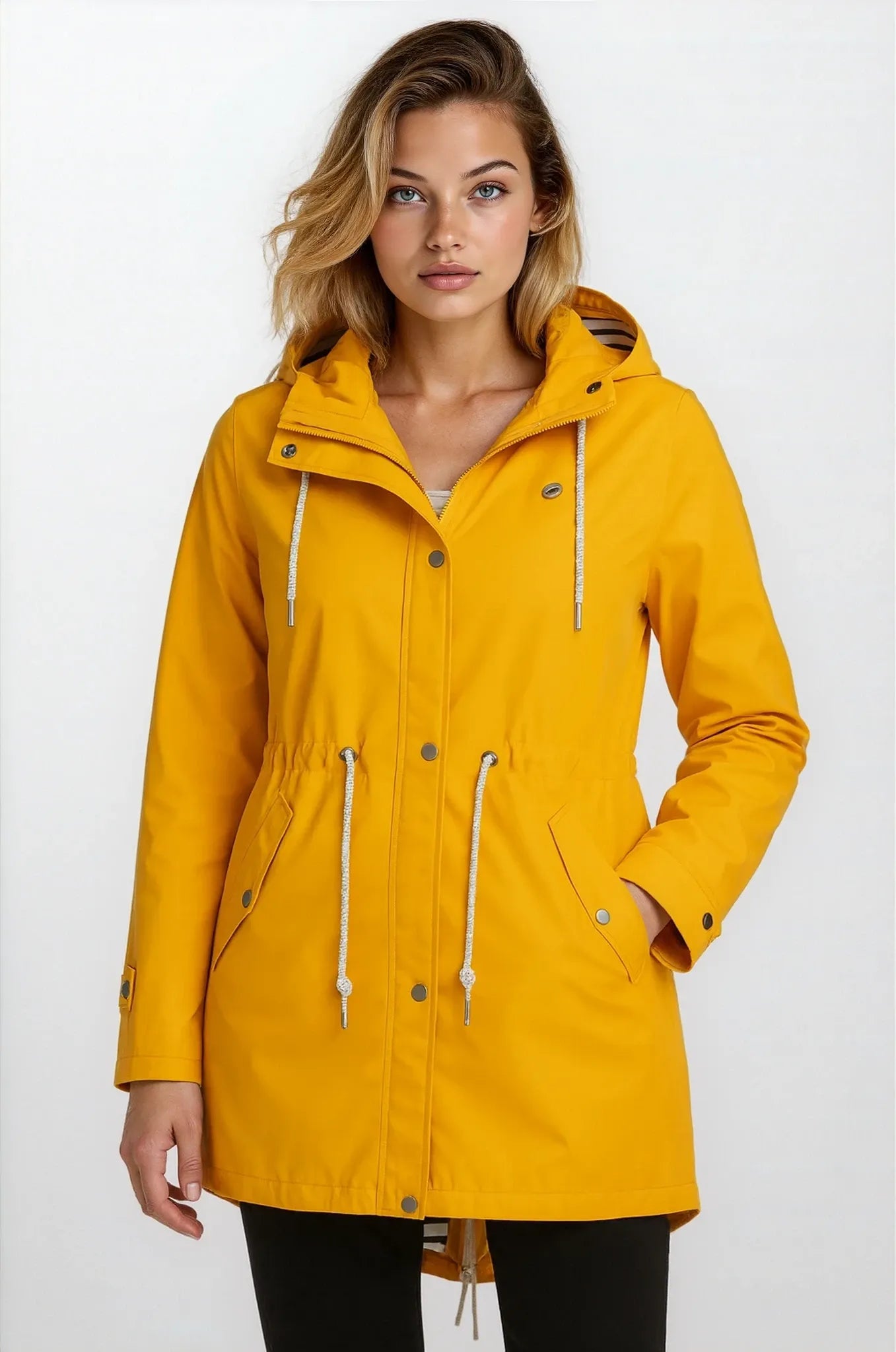 Lisa - Waterproof hooded Raincoat Woman