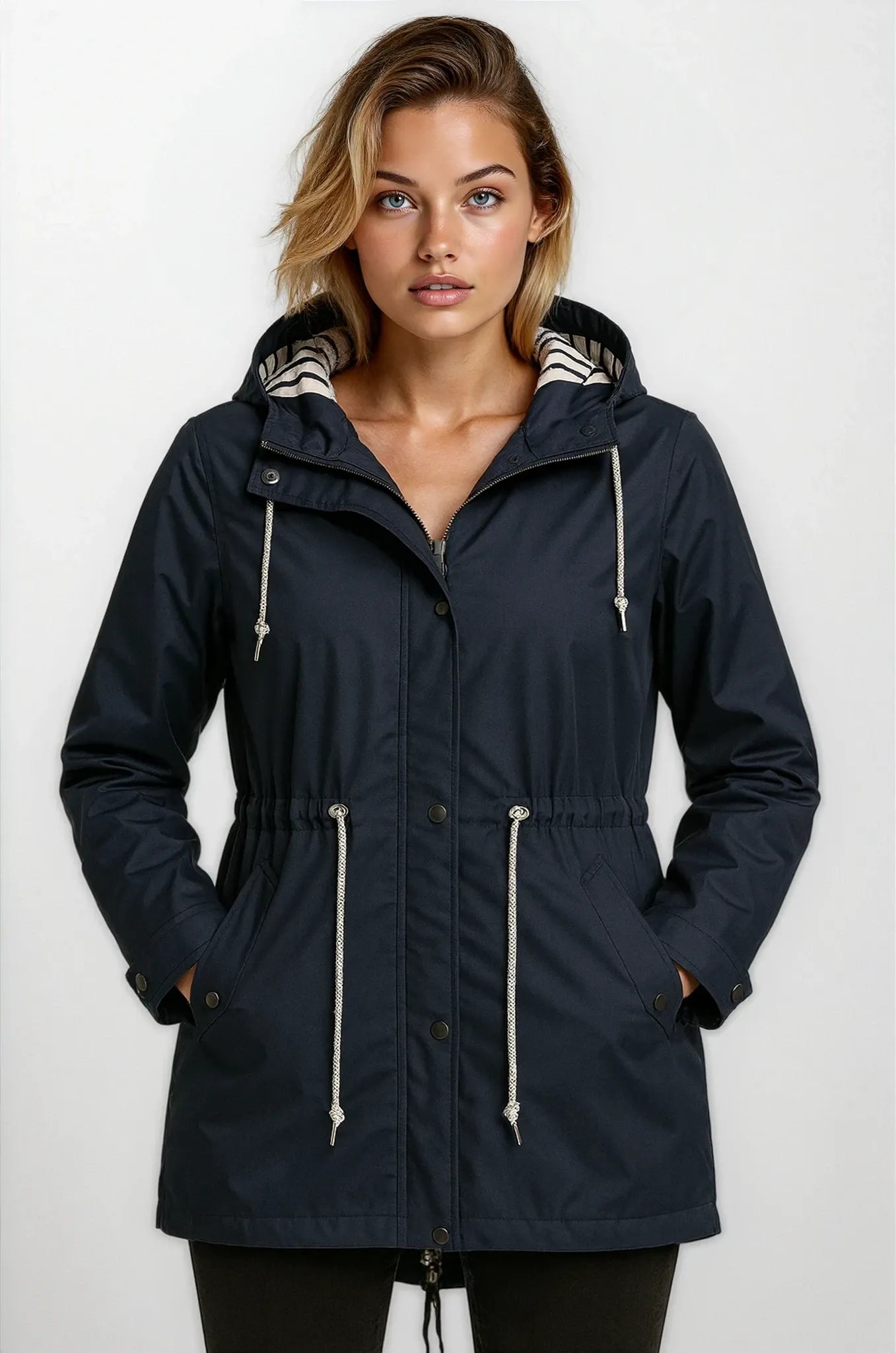 Lisa - Waterproof hooded Raincoat Woman