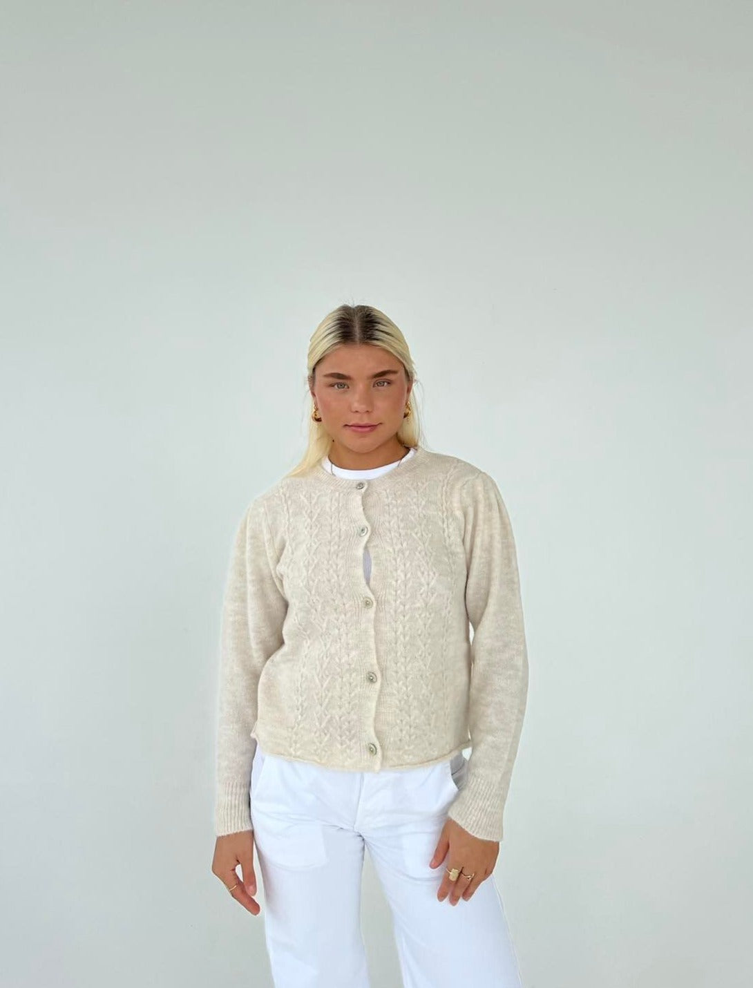 Cilla + Cozy Cable Knit Cardigan