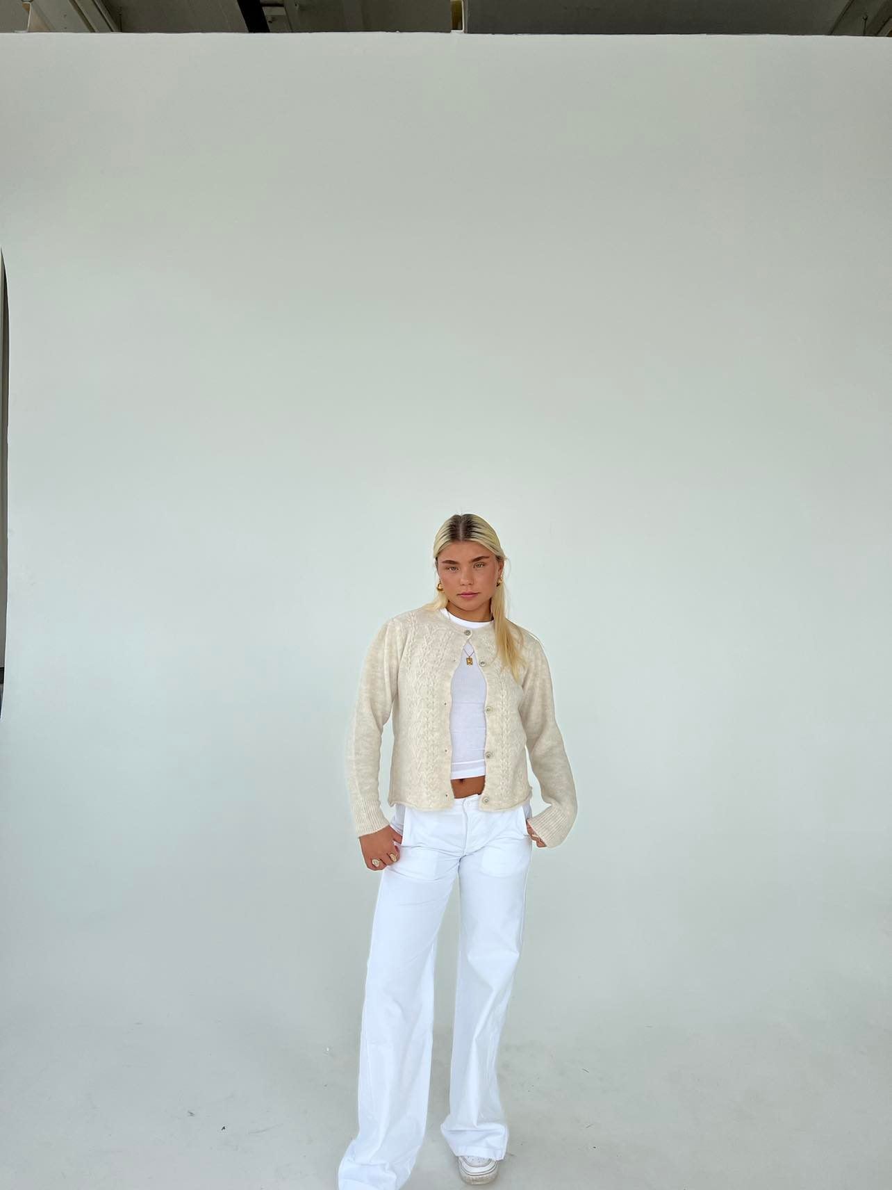 Cilla + Cozy Cable Knit Cardigan