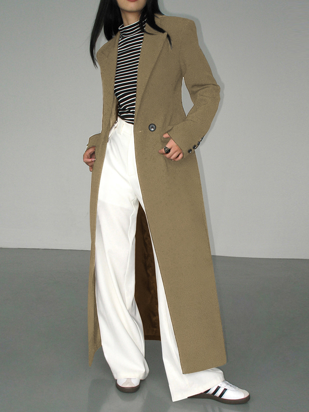 Ava - Longline Split Blazer Coat
