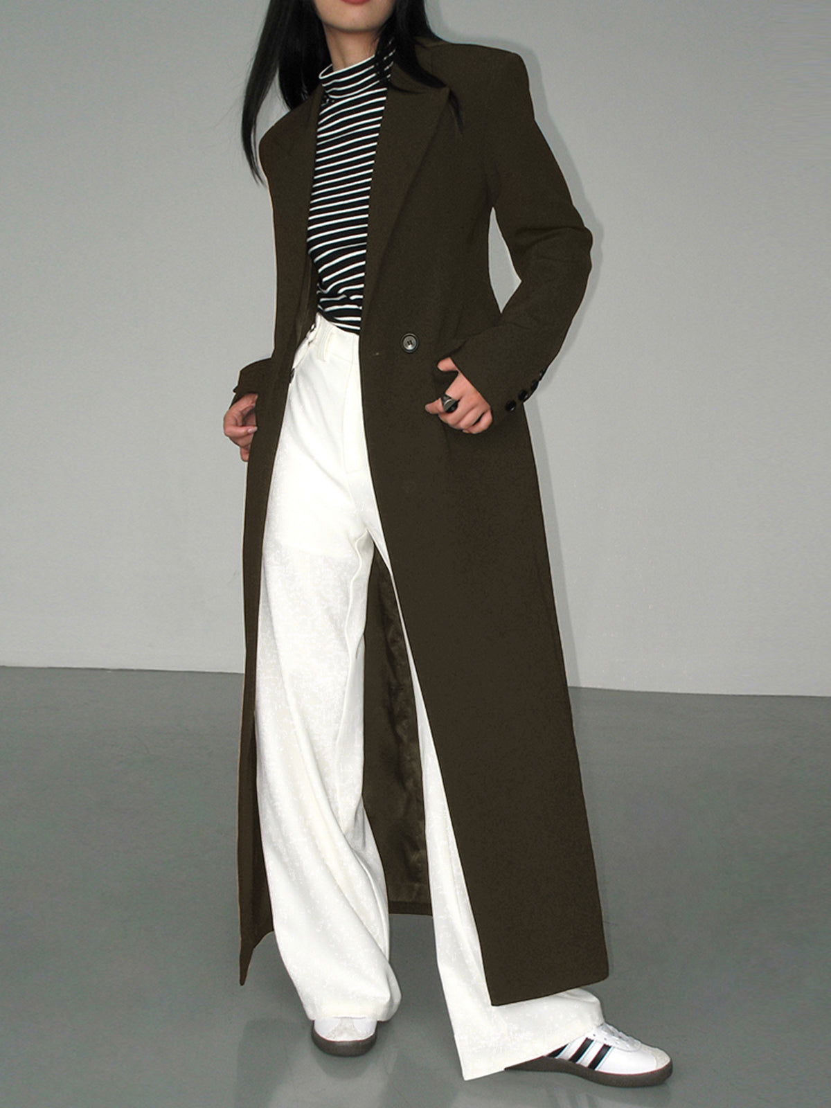 Ava - Longline Split Blazer Coat