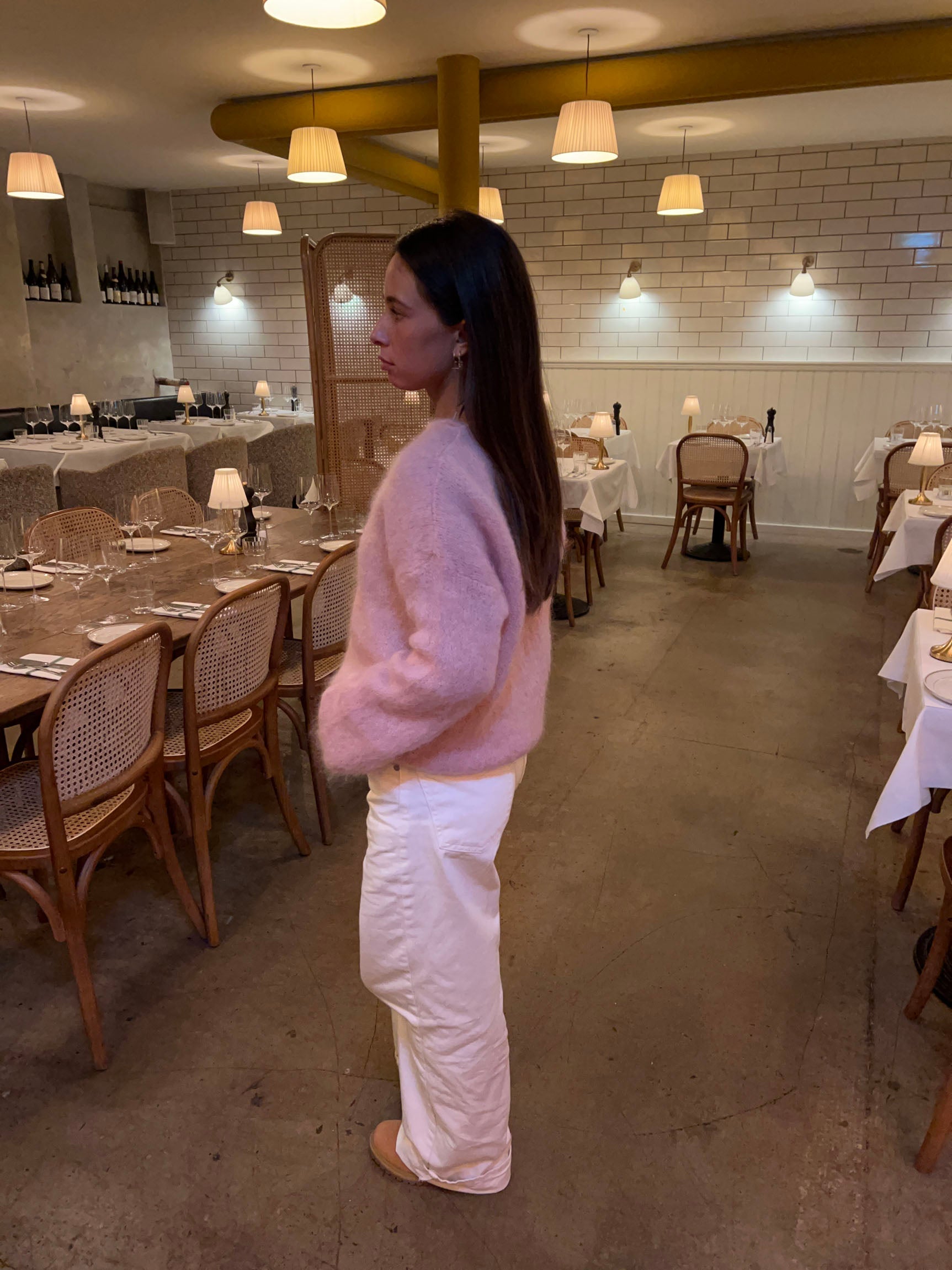 Ruby – Pink Mohair Knit Winter Sweater