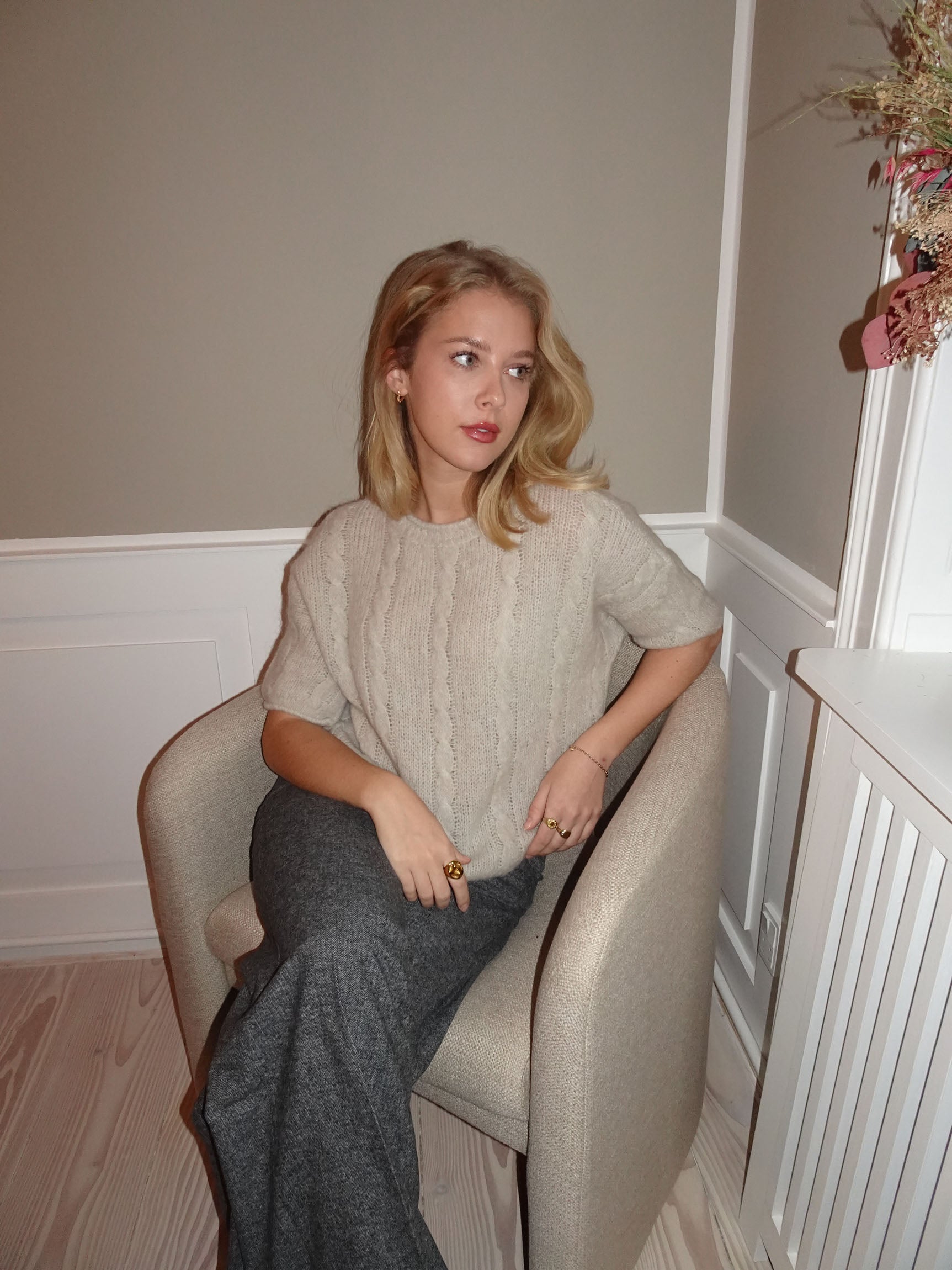 Mila – Brown Relaxed Fit Mohair Sweater