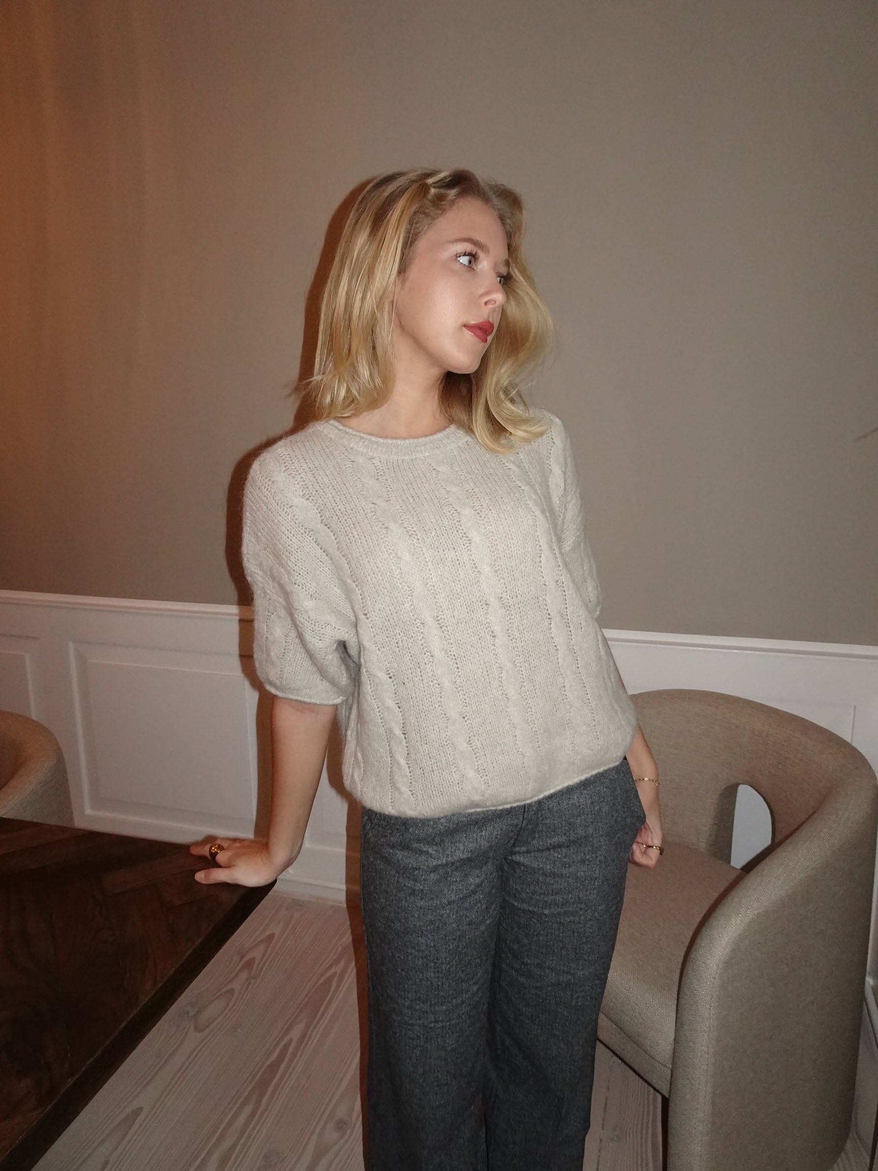 Mila – Brown Relaxed Fit Mohair Sweater