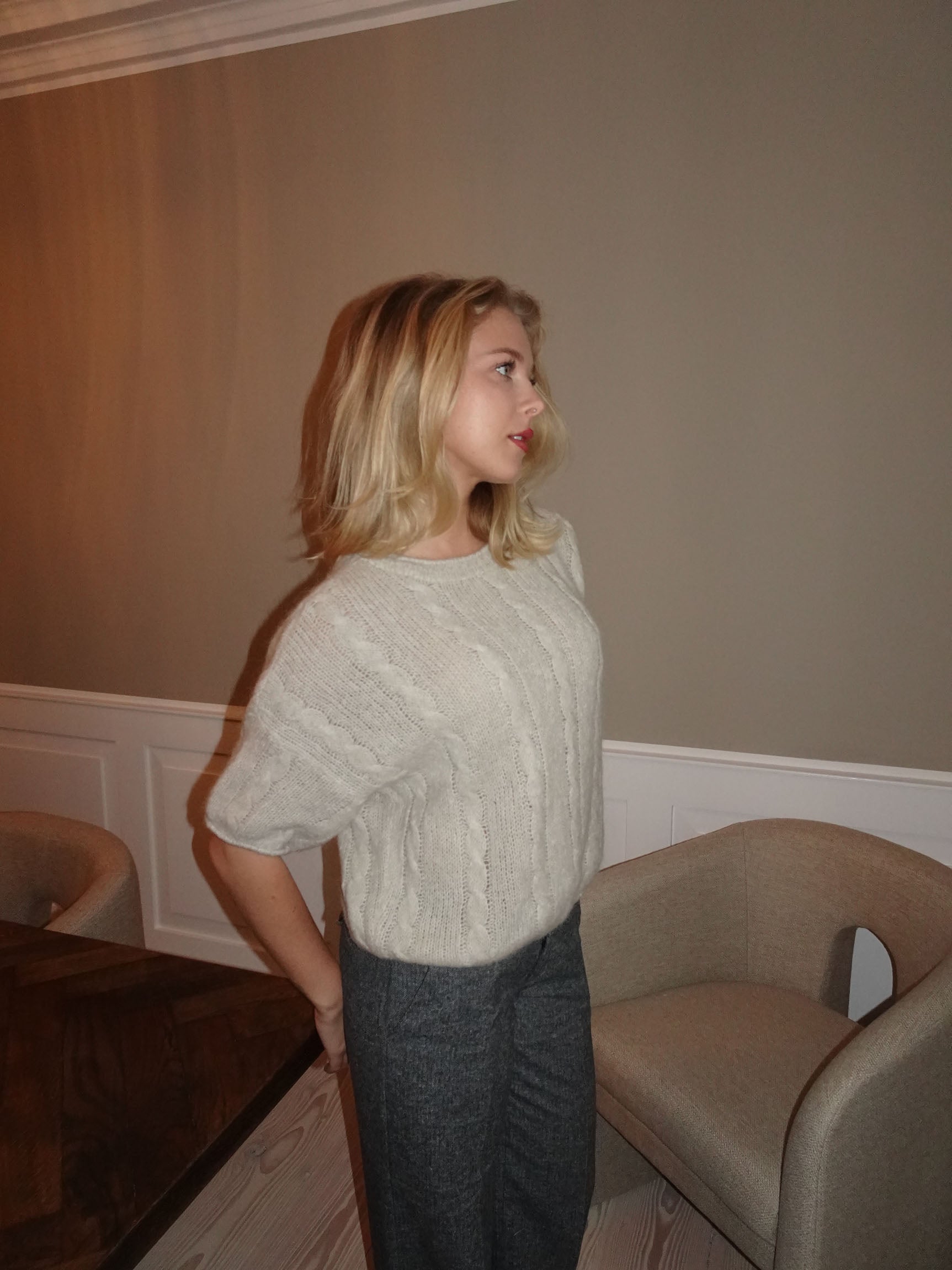 Mila – Brown Relaxed Fit Mohair Sweater