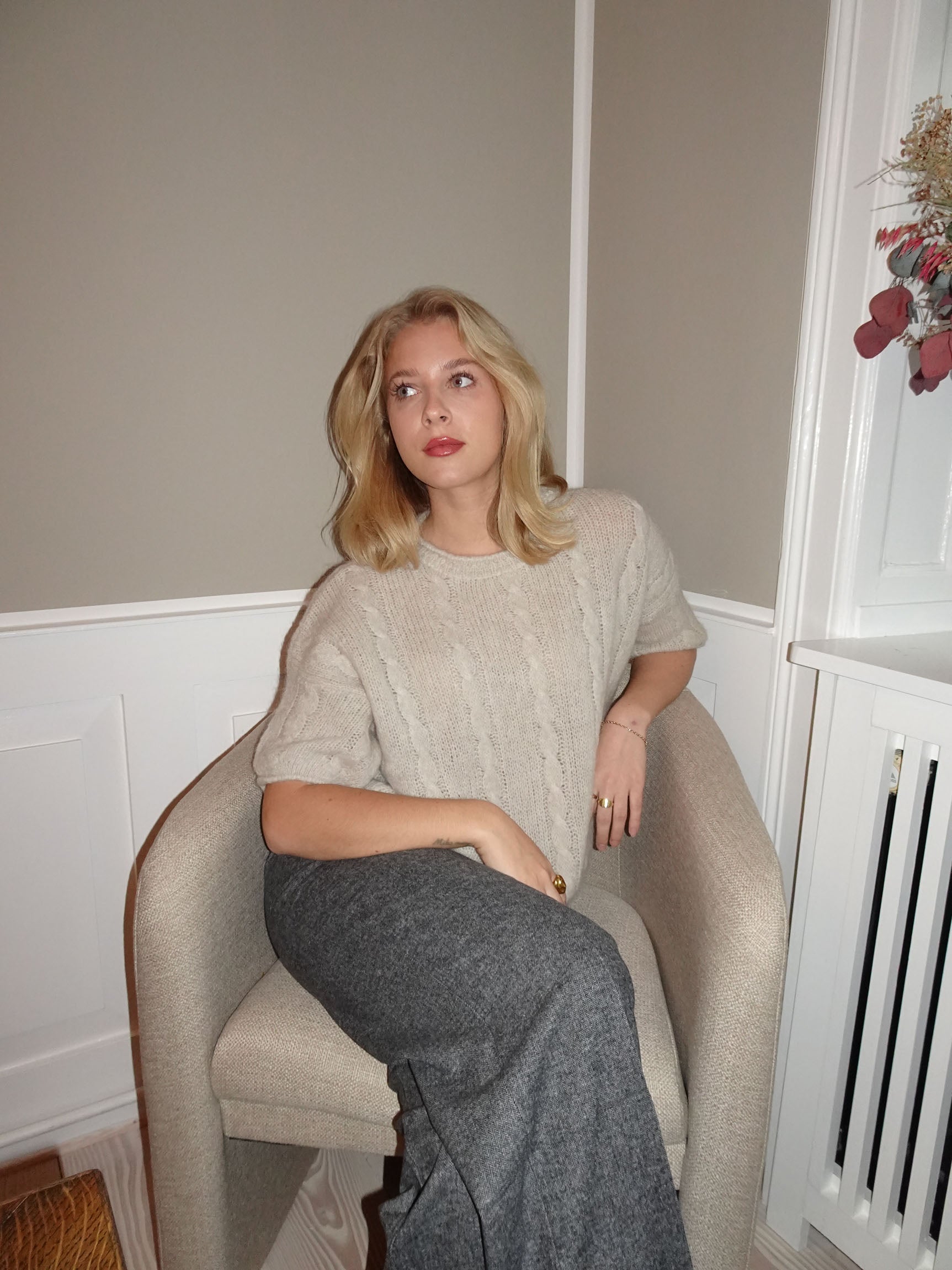 Mila – Brown Relaxed Fit Mohair Sweater