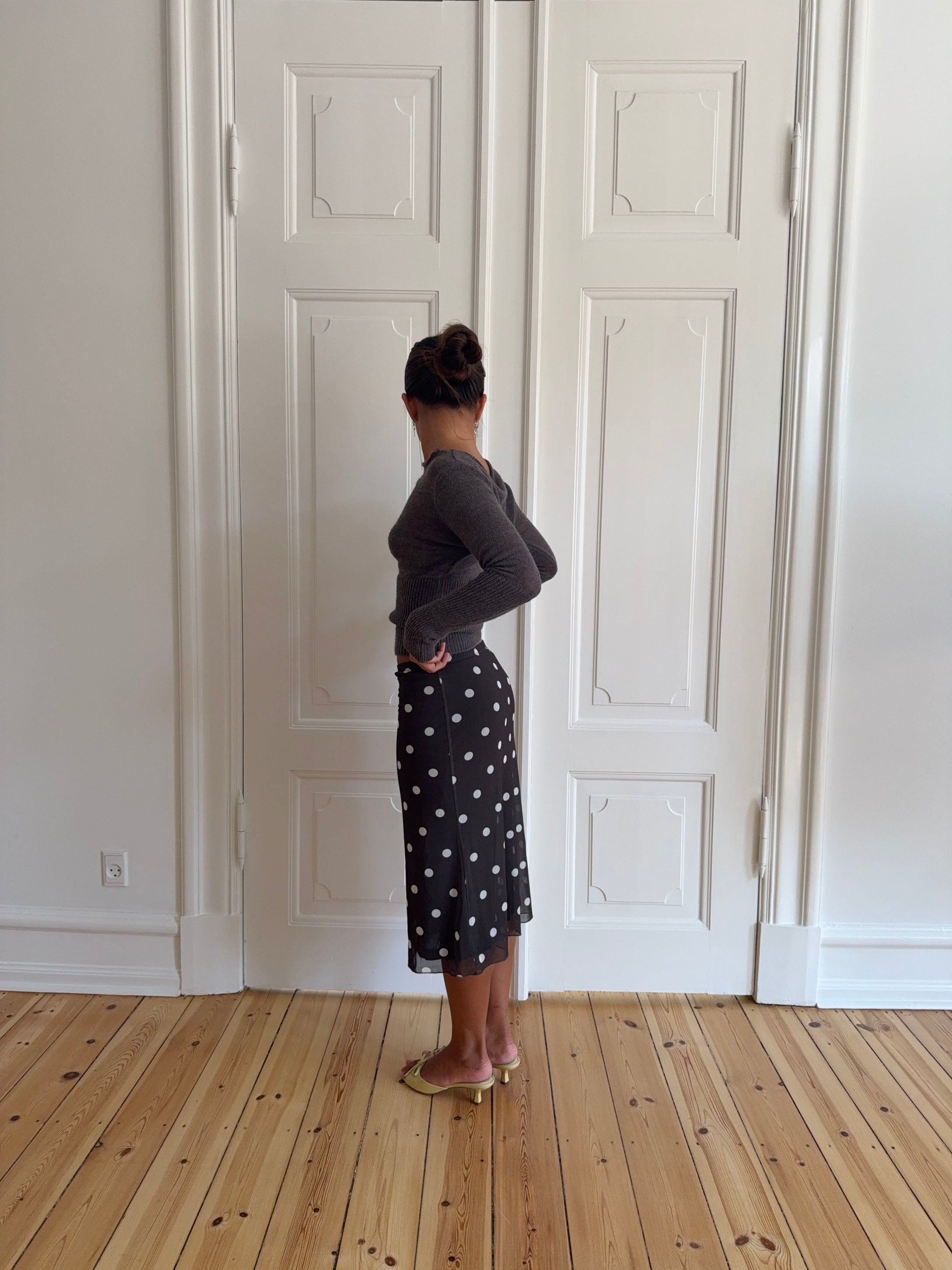 Lova – Grey Fitted Boatneck Knit Sweater