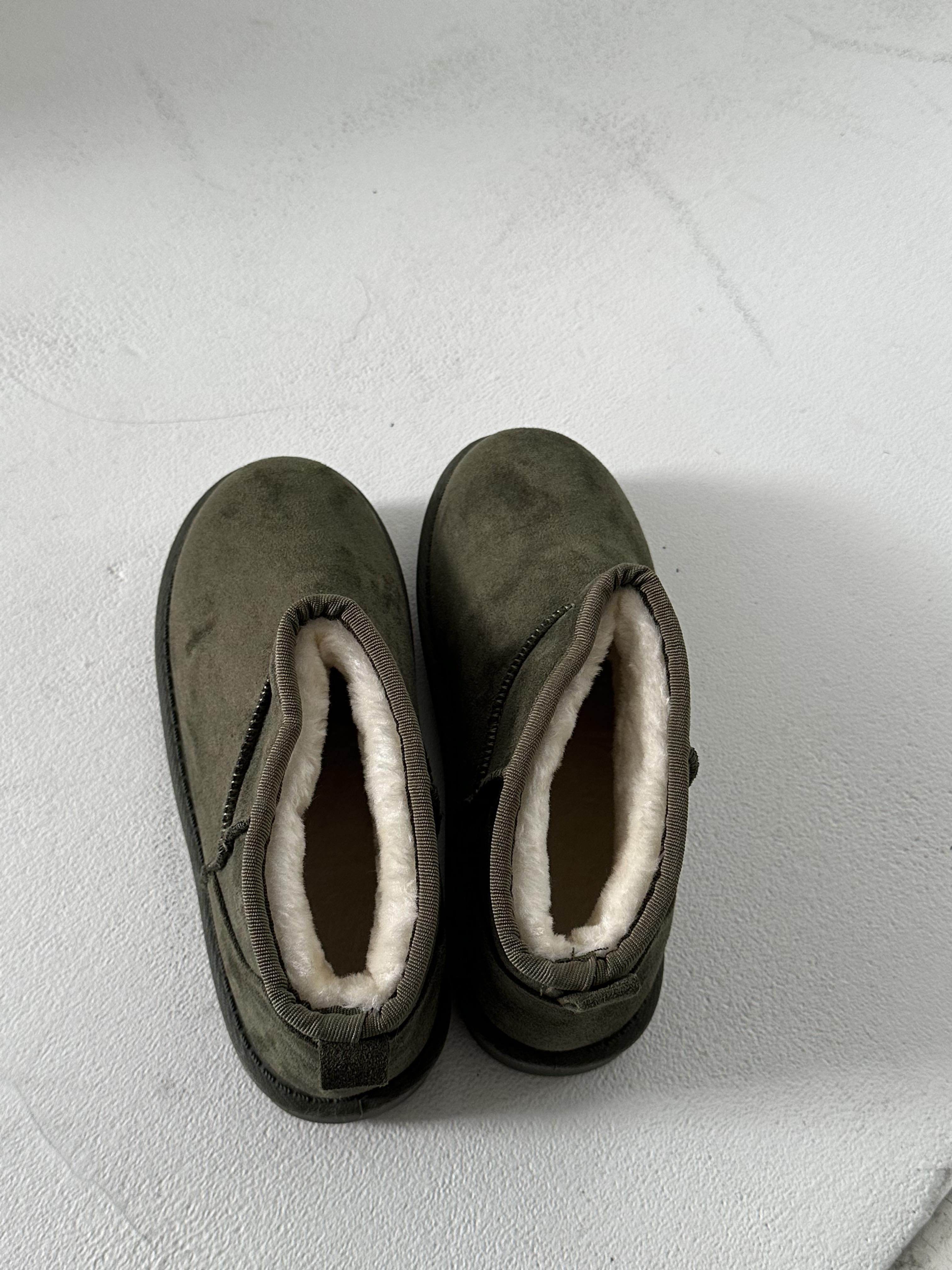 Mara – Khaki Short Fur Teddy Winter Boots