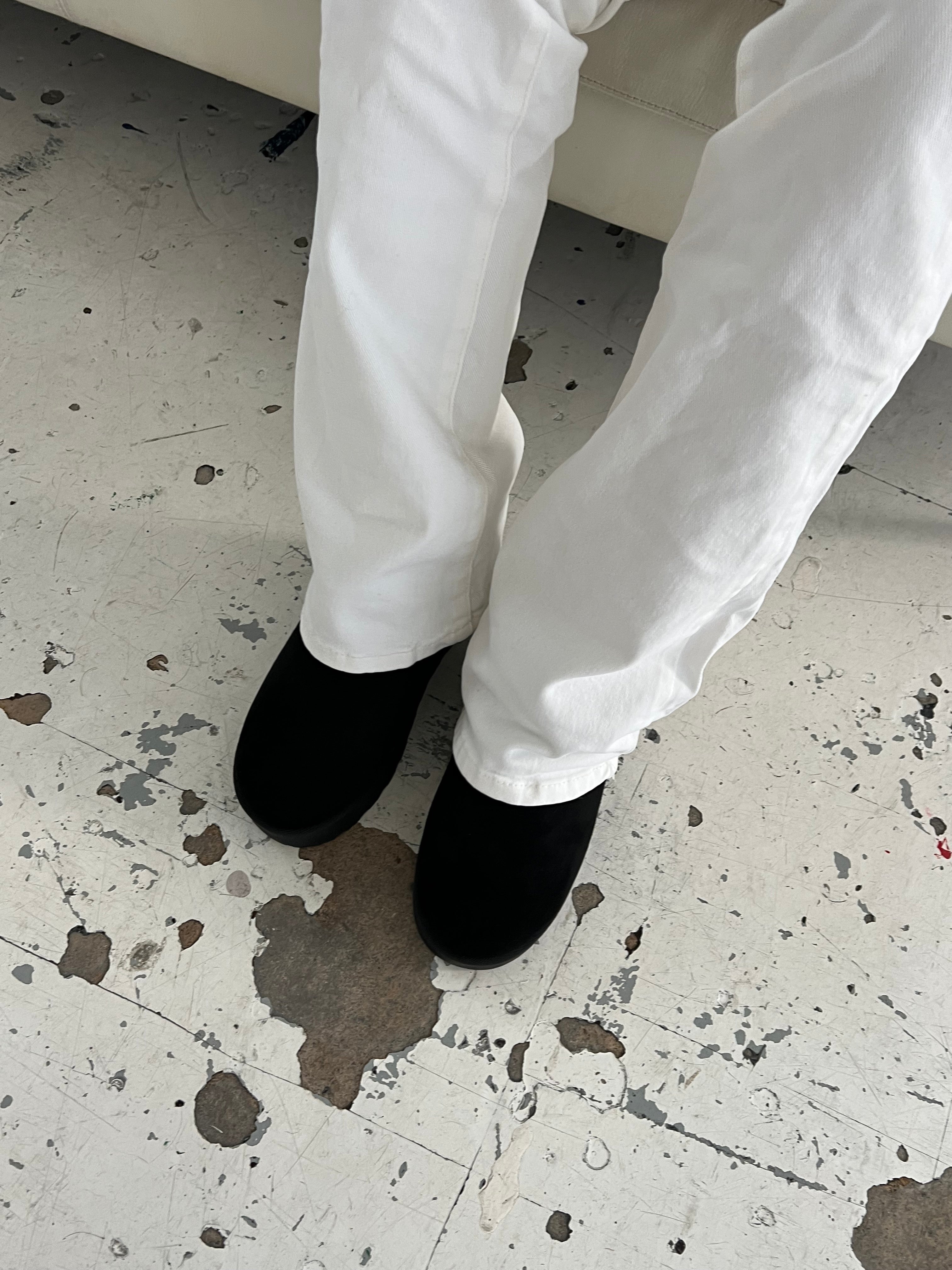 Manila – Black Platform Braided Teddy Boots