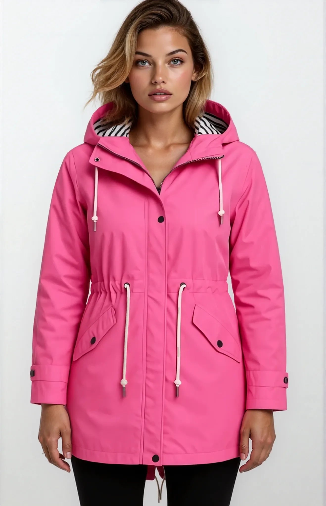 Lisa - Waterproof hooded Raincoat Woman