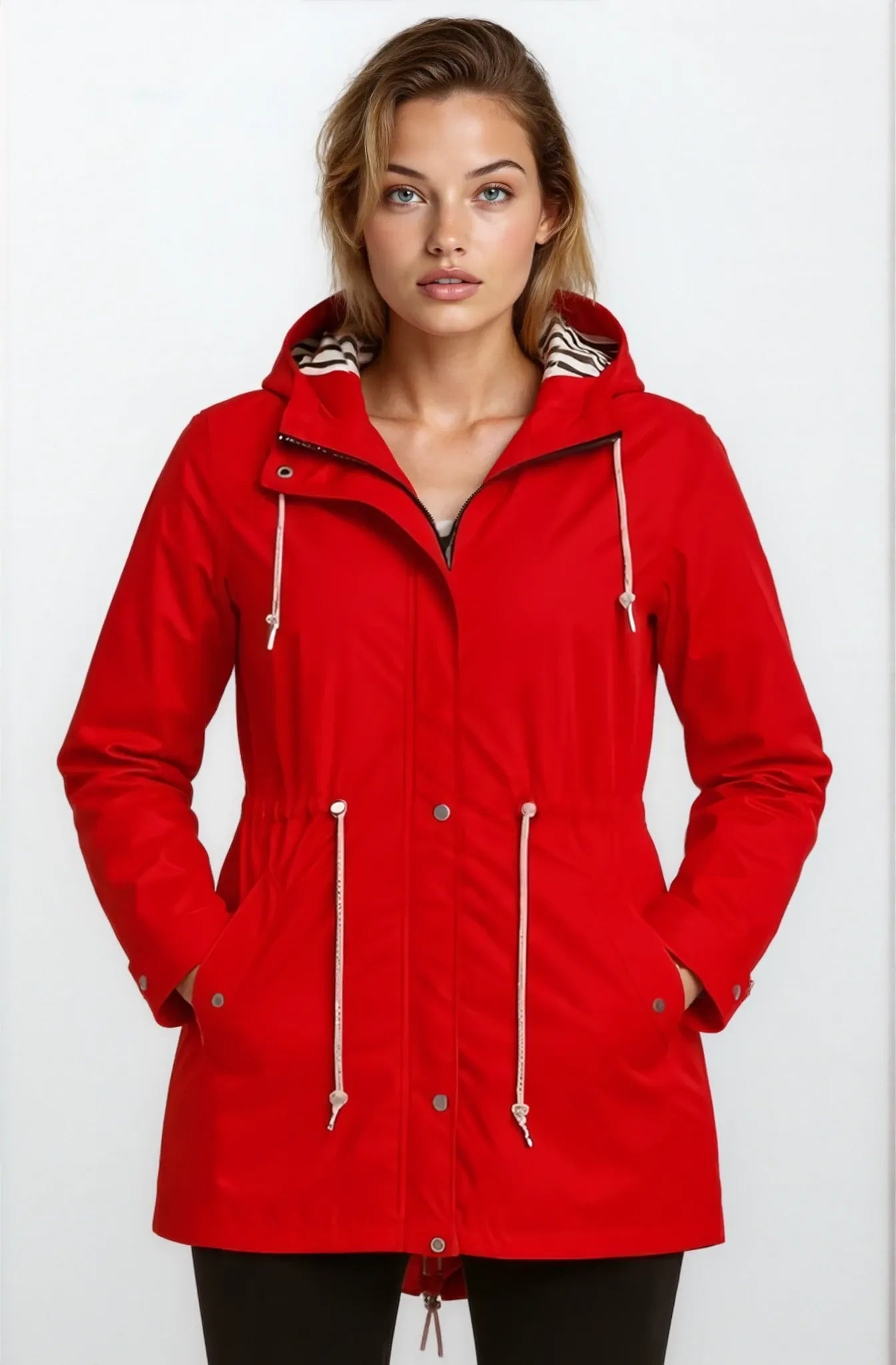 Lisa - Waterproof hooded Raincoat Woman