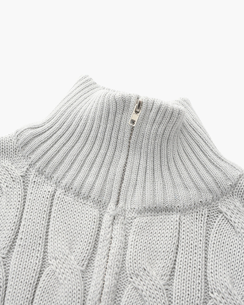Lisa - Old Money Zip-Up Sweater For Women