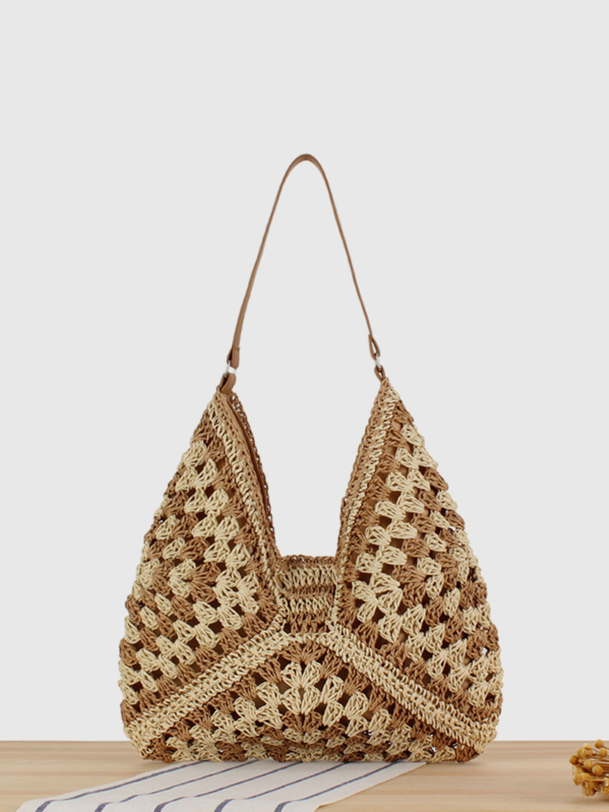 Lisa - Vintage Crochet Macramé Shoulder Bag