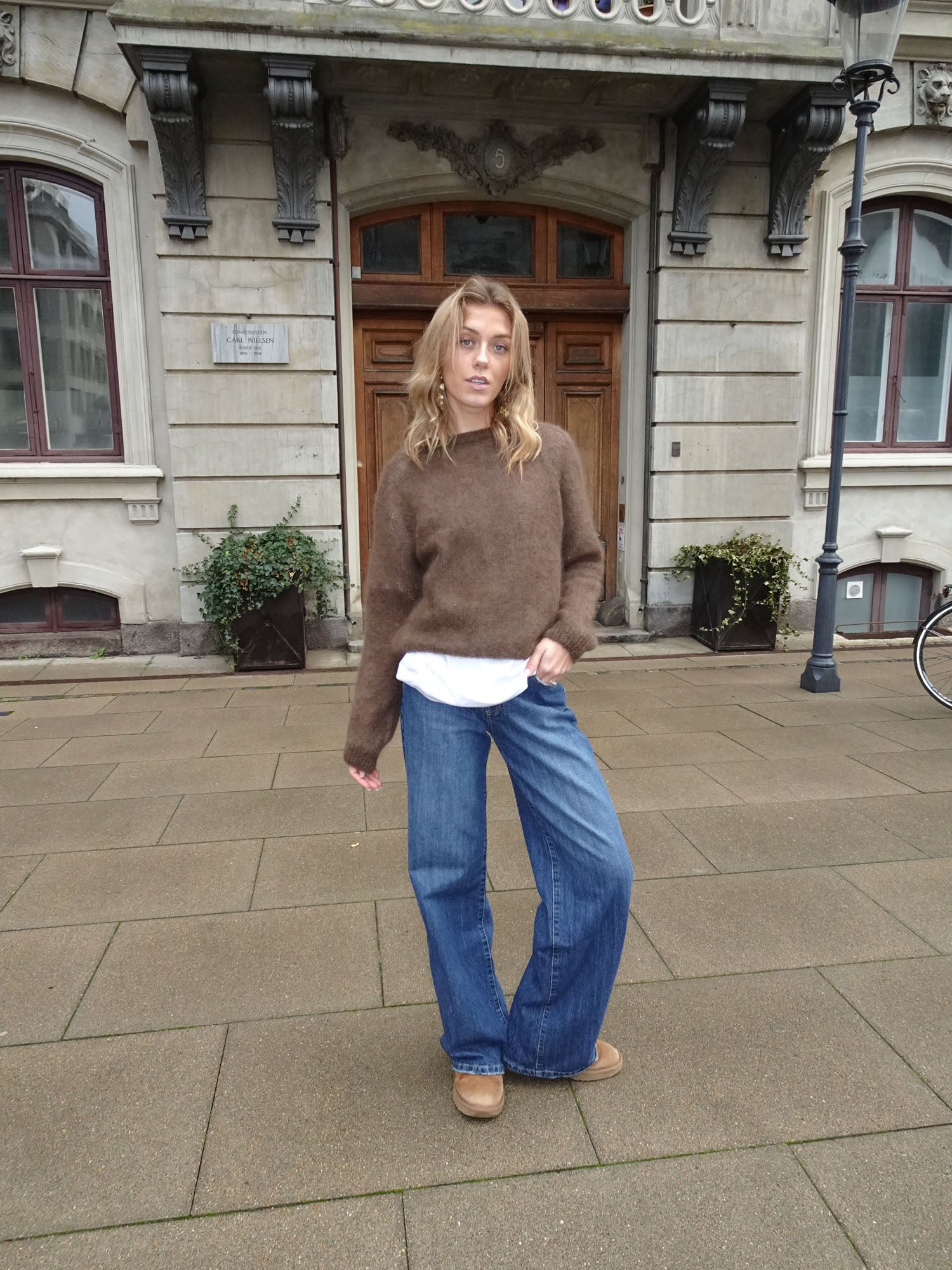 Mila – Brown Relaxed Fit Mohair Sweater