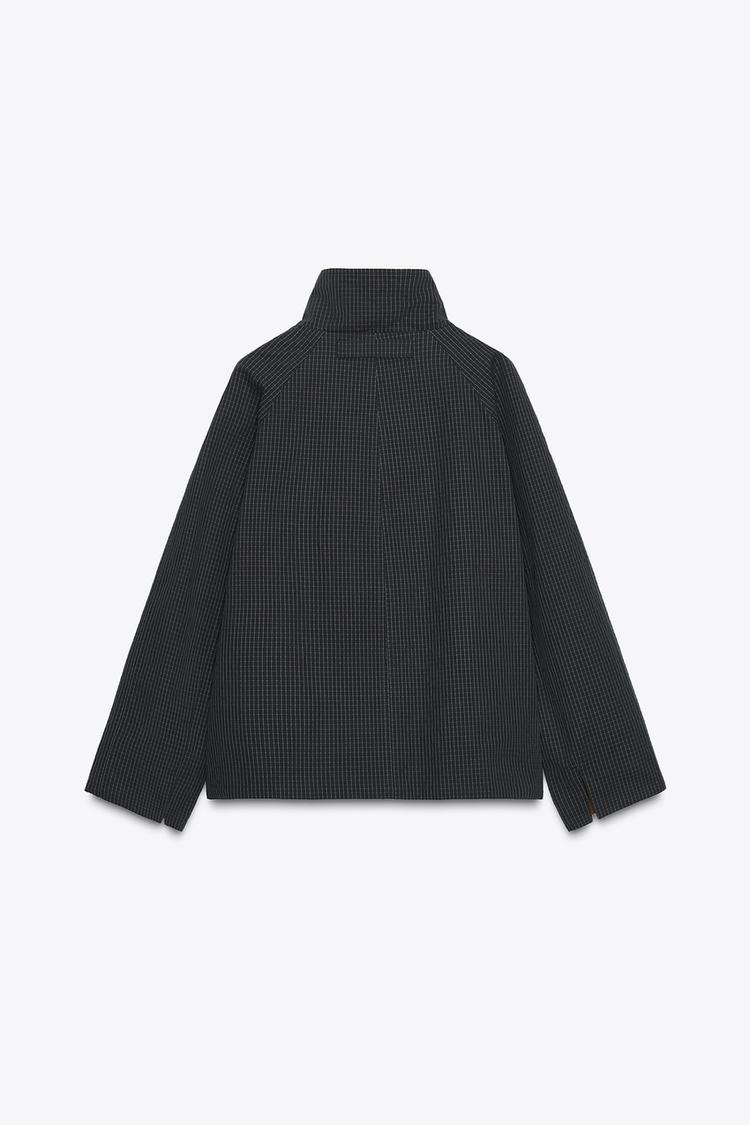 Harlow – Short Cocoon Jacket with Asymmetric Button