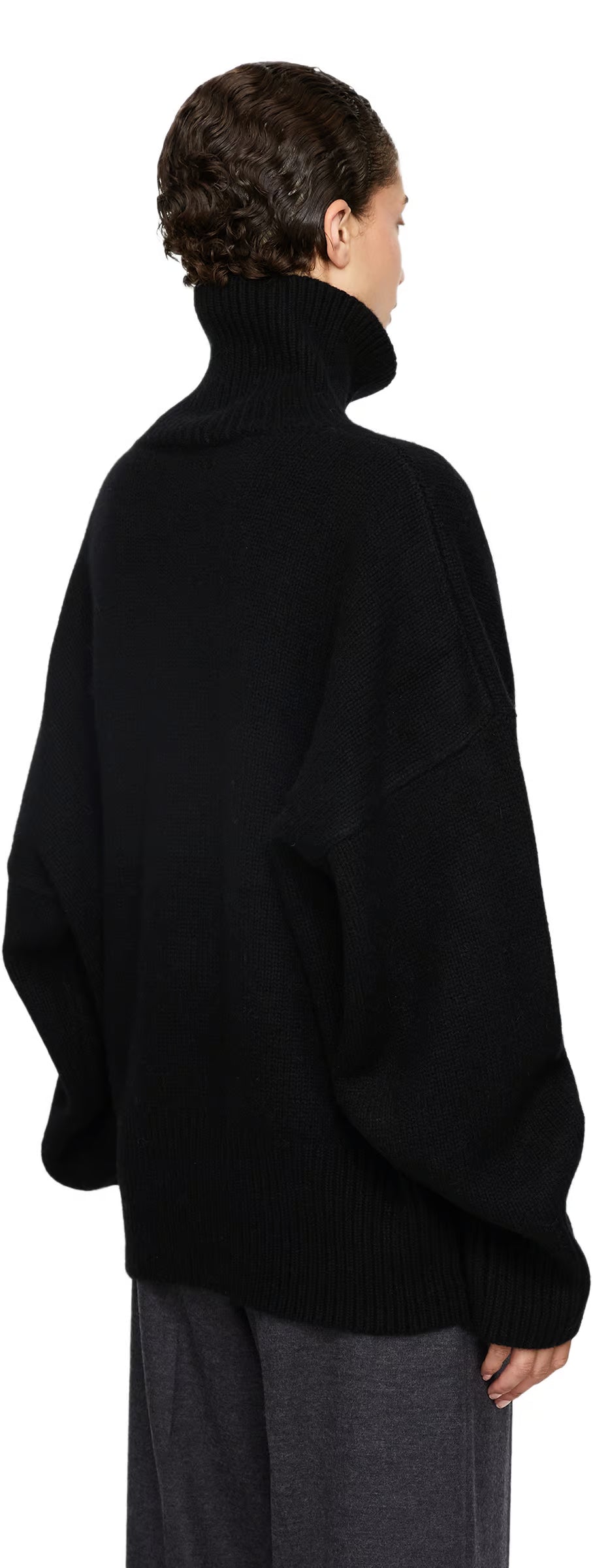 Oversized cashmere jumper with turtleneck Woman