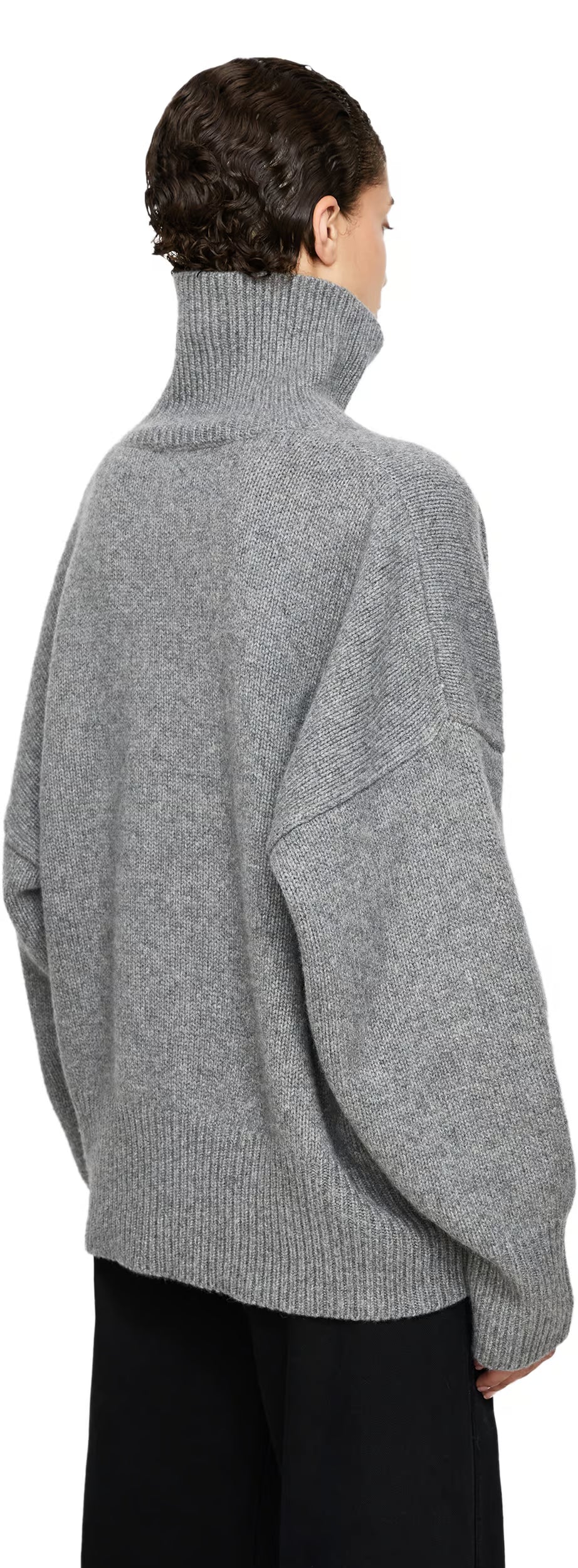 Oversized cashmere jumper with turtleneck Woman
