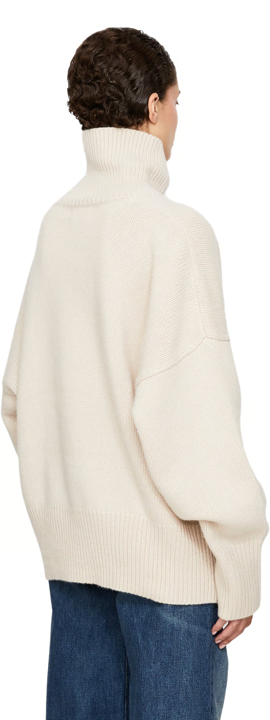 Oversized cashmere jumper with turtleneck Woman