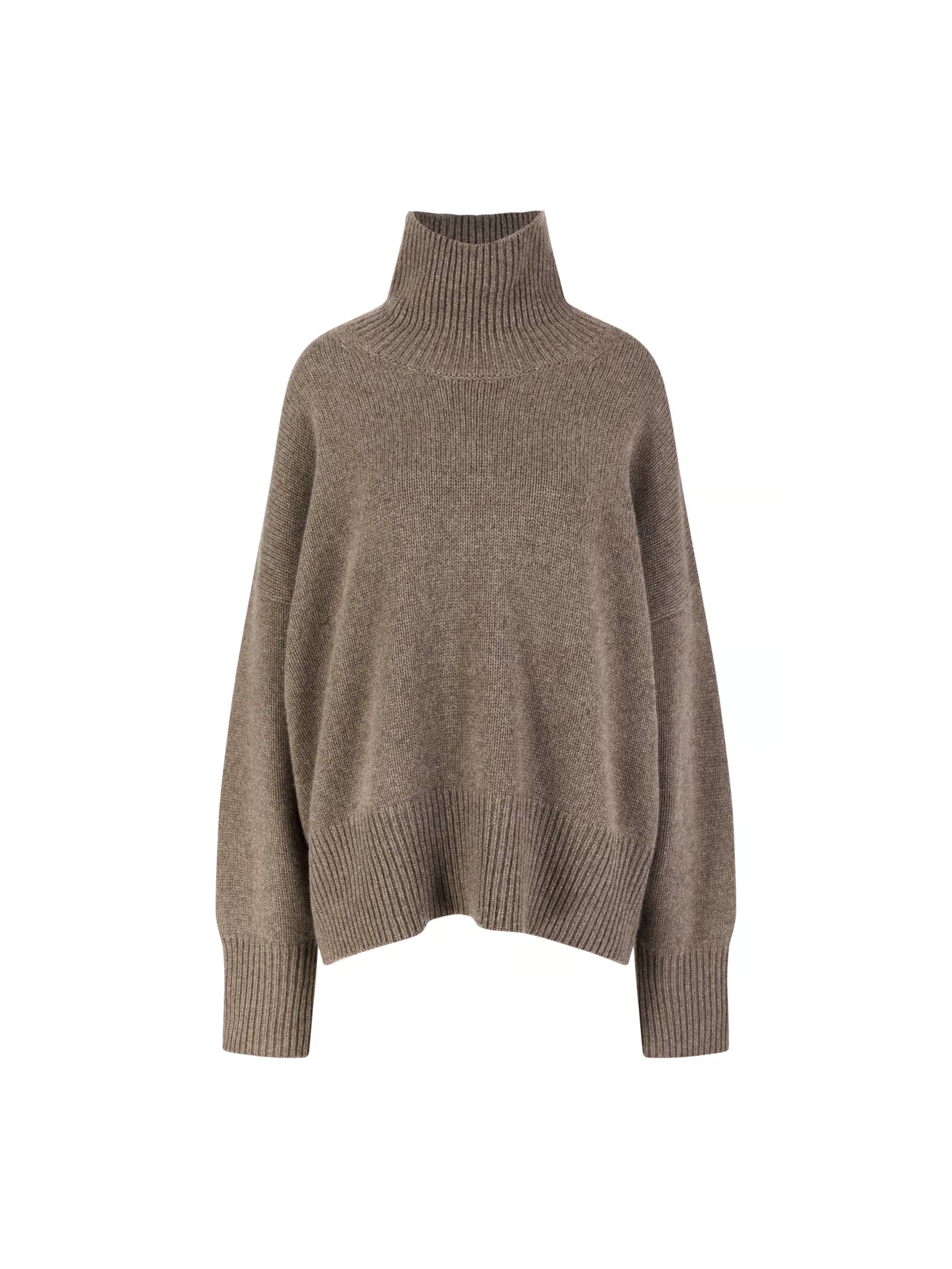 Oversized cashmere jumper with turtleneck Woman