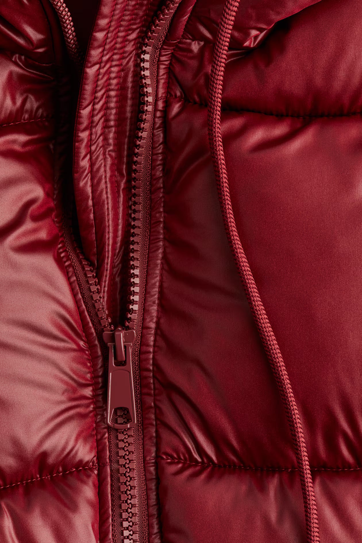 Lisa - Hooded Waterproof Puffer Jacket Red Woman