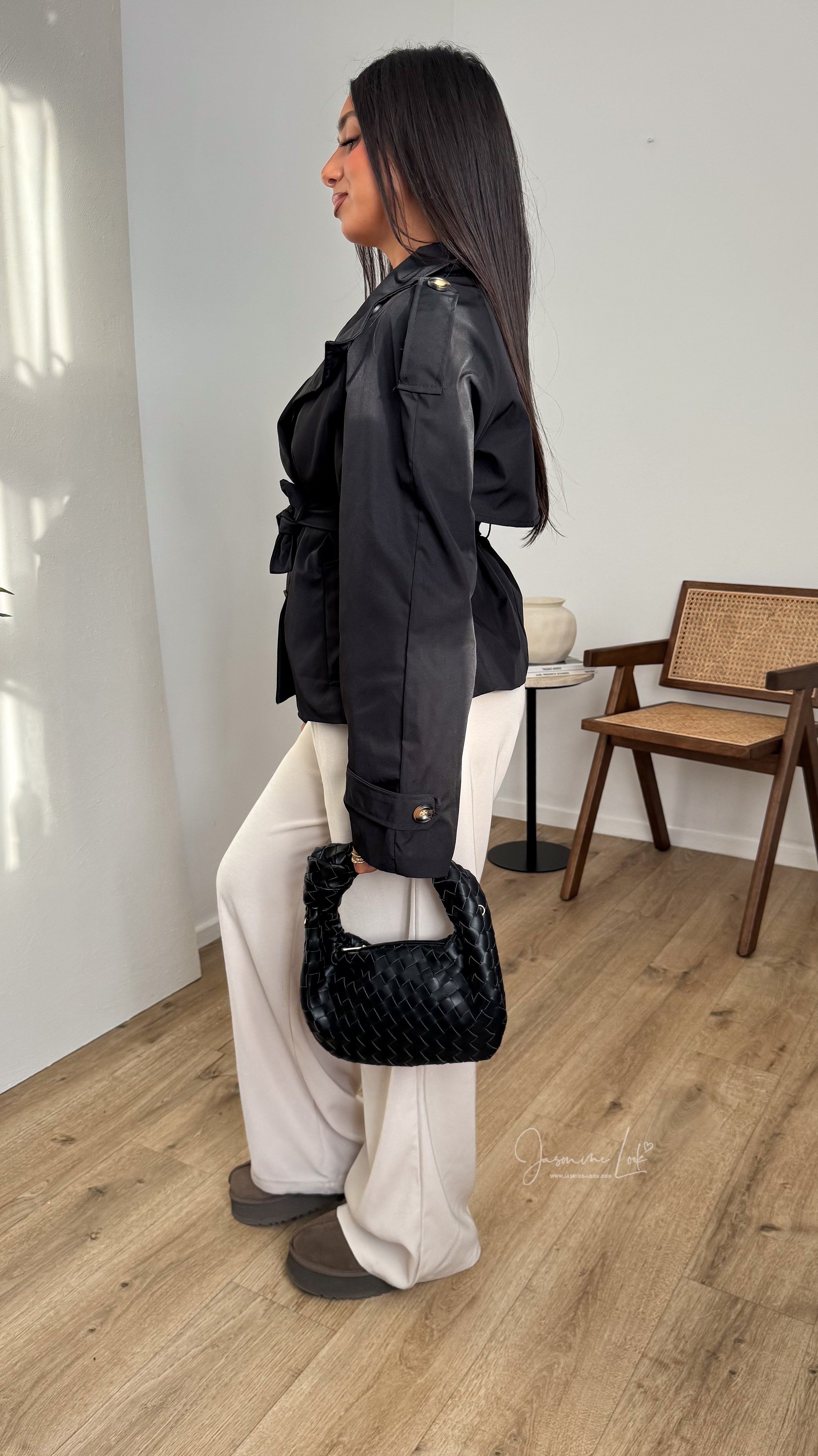 Ayla – Belted Short Trench Coat