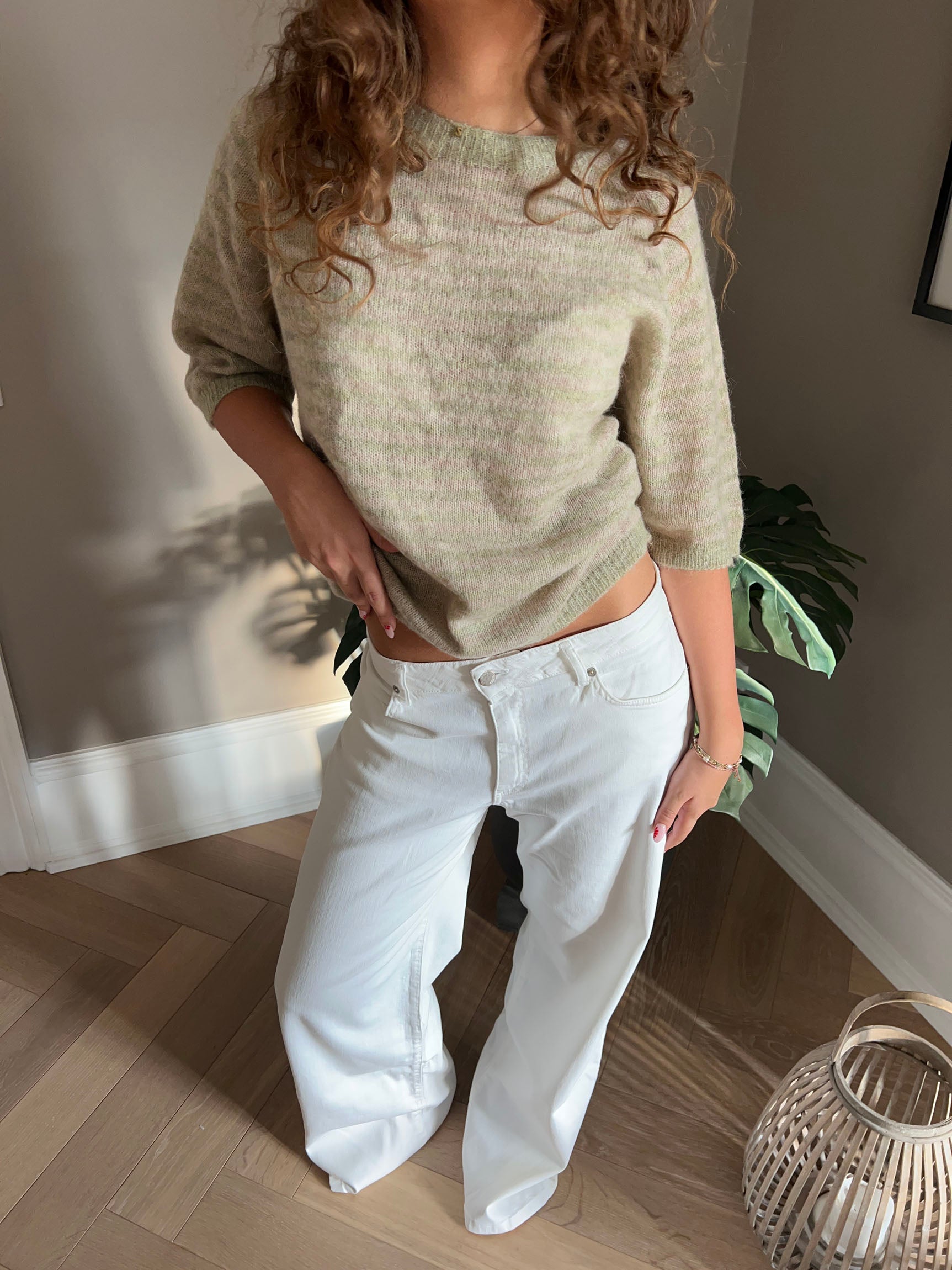 Erin – Striped Alpaca Knit Top