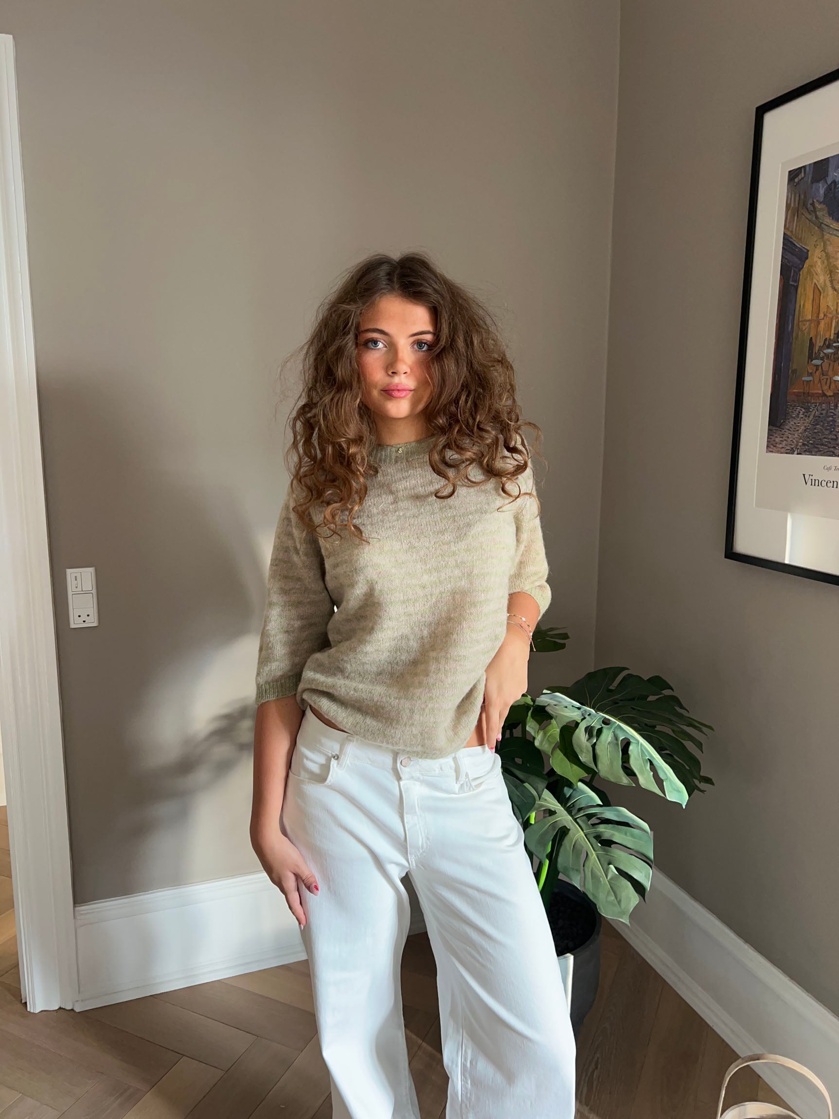 Erin – Striped Alpaca Knit Top