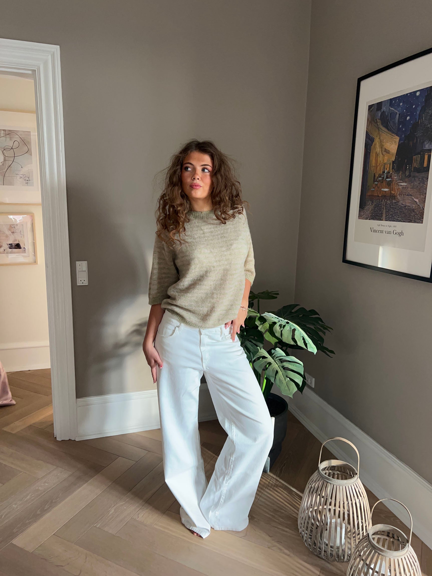 Erin – Striped Alpaca Knit Top