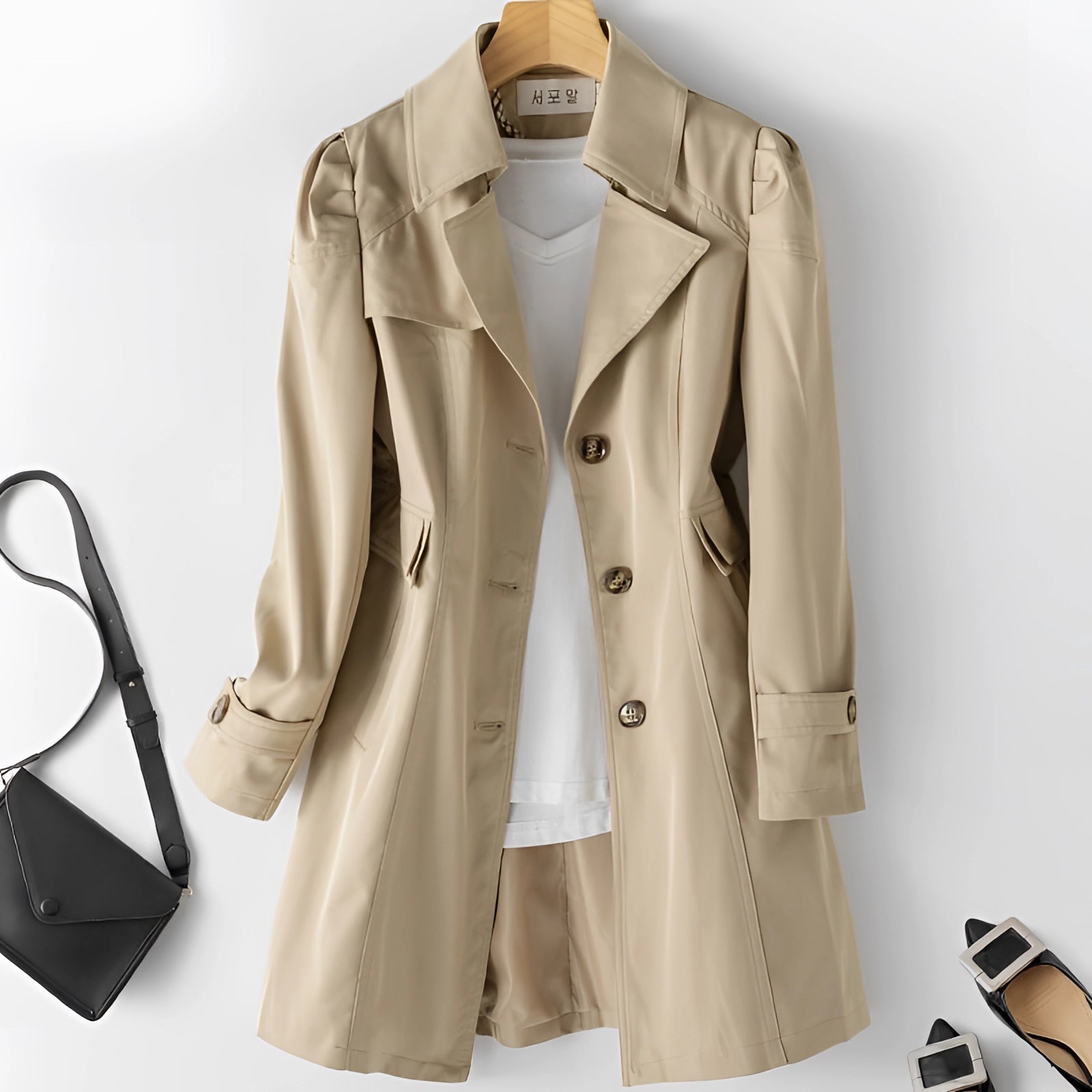 Lisa - Classic Waterproof Trench Coat Woman