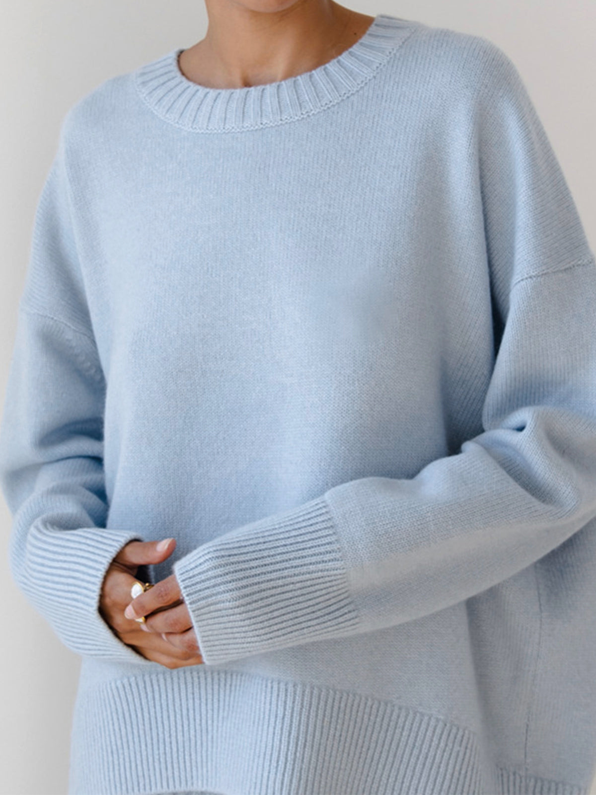 Basic Oversized Pullover Sweater Woman