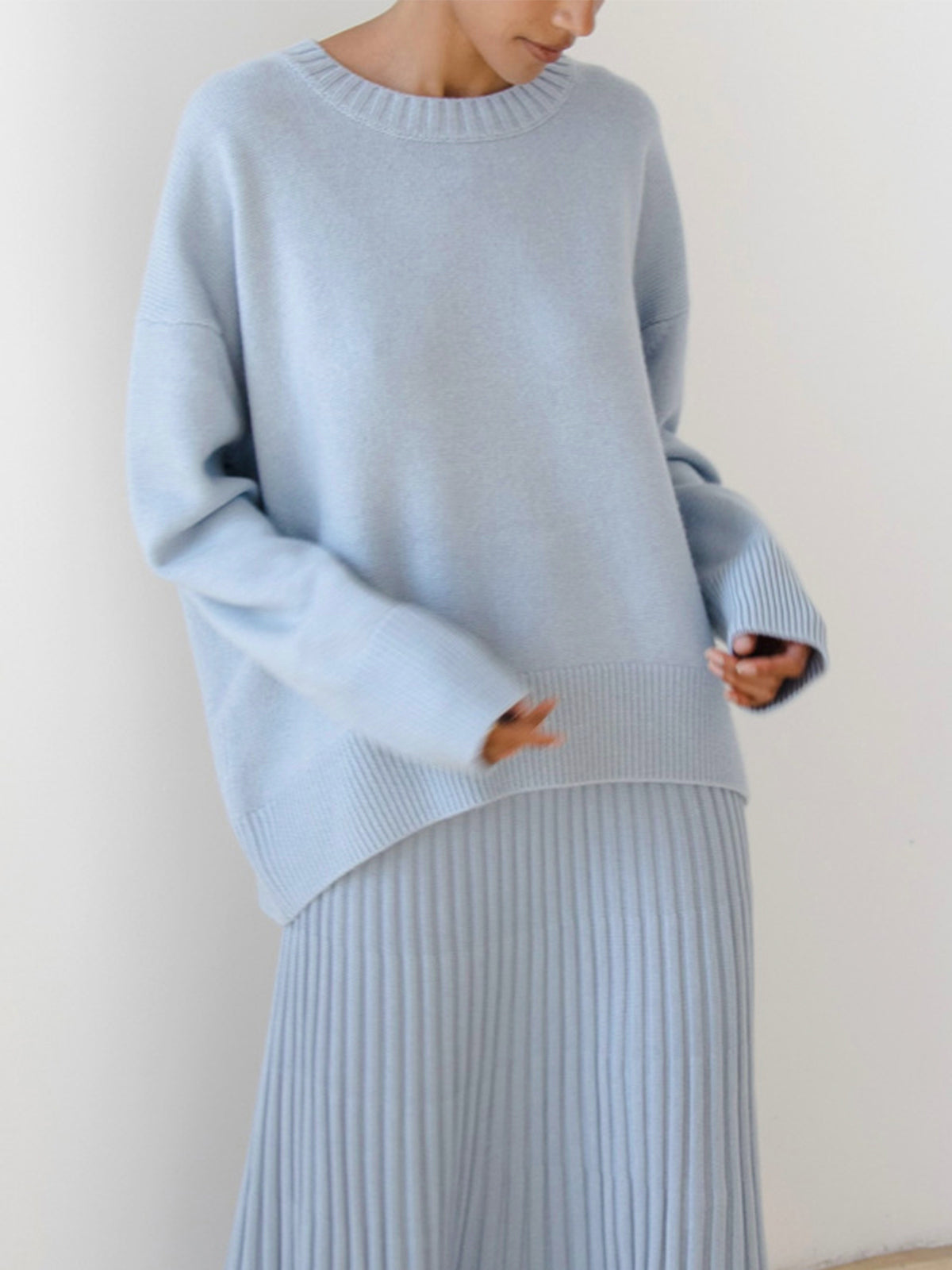 Basic Oversized Pullover Sweater Woman