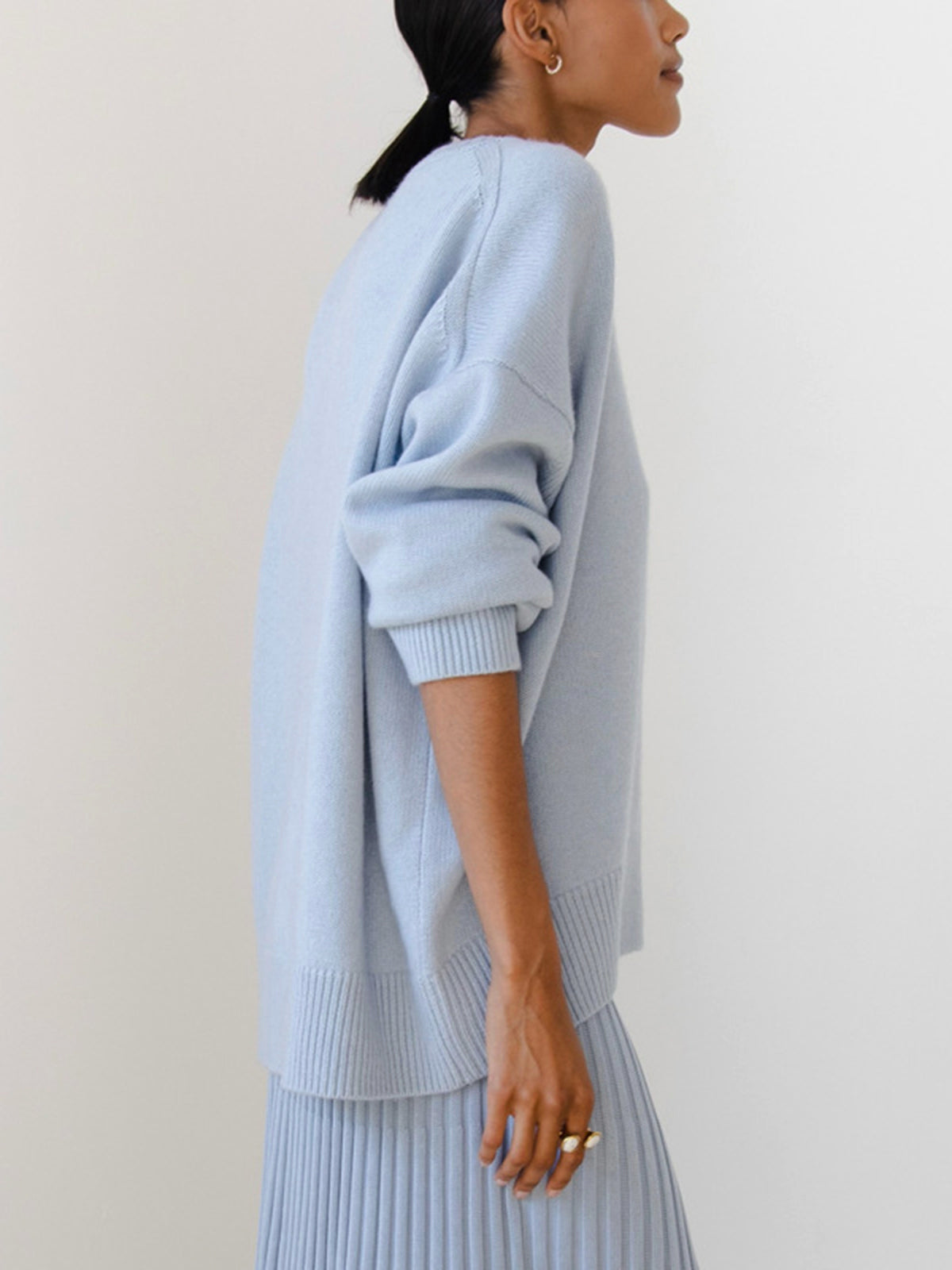 Basic Oversized Pullover Sweater Woman